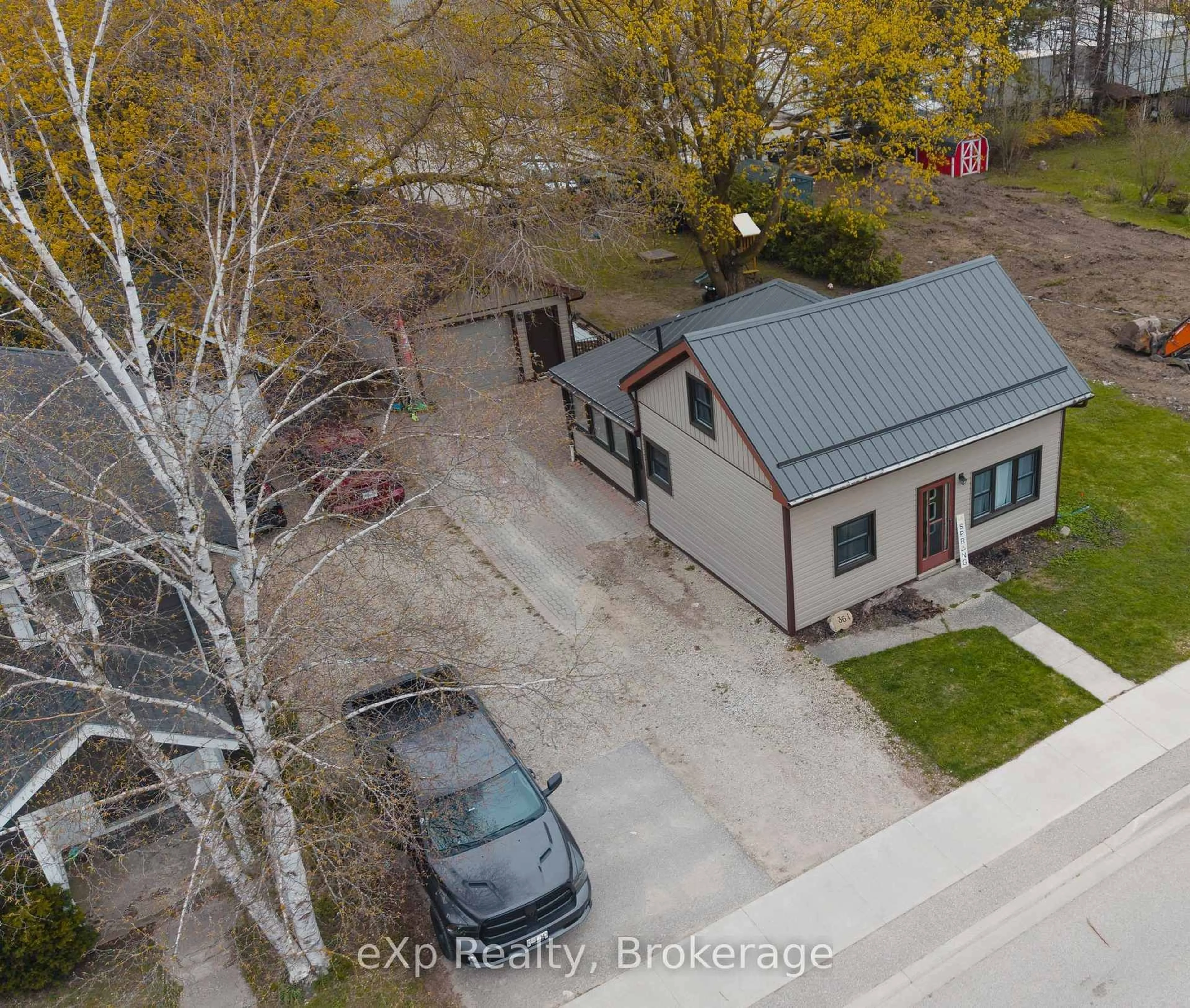 A pic from outside/outdoor area/front of a property/back of a property/a pic from drone, street for 361 William St, Wellington North Ontario N0G 2L3