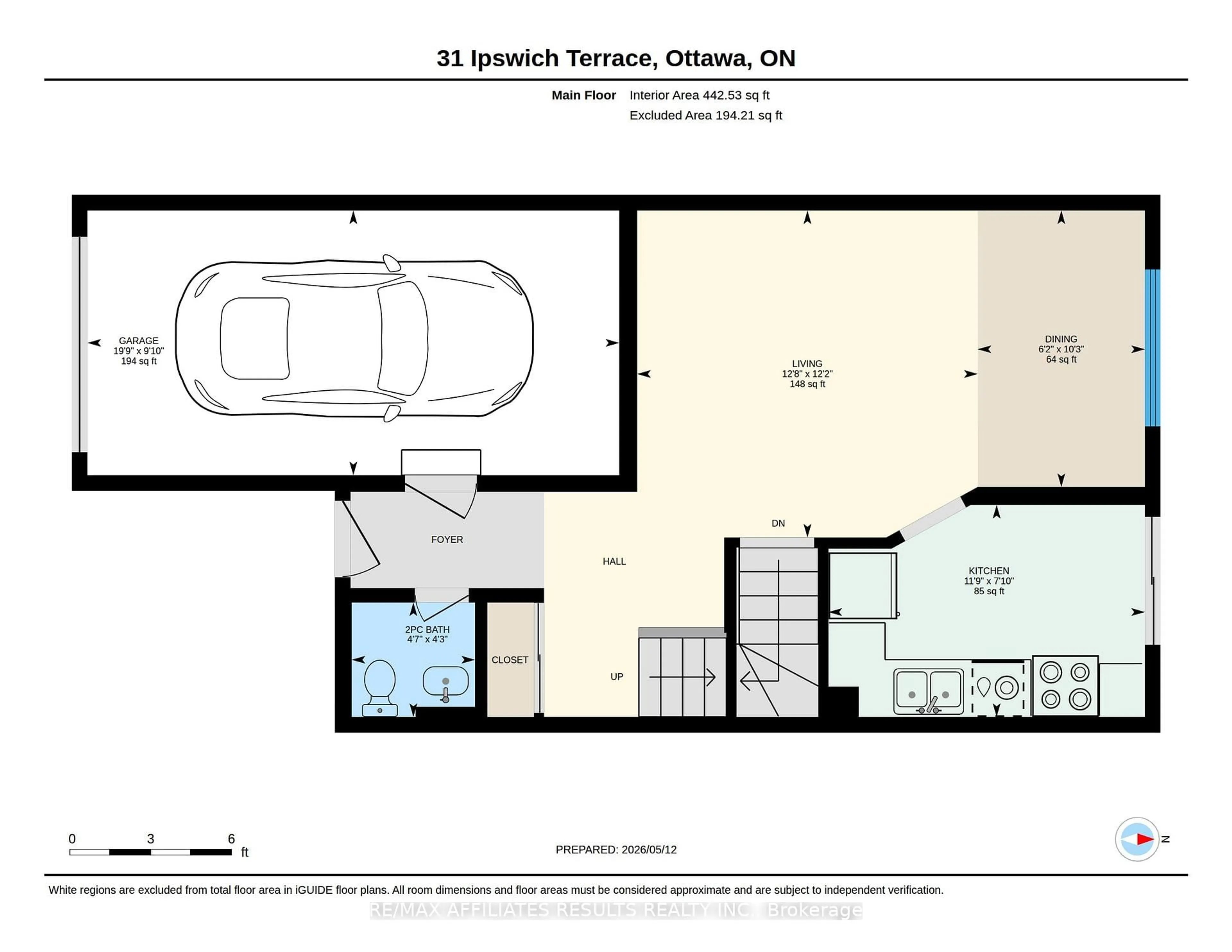 Floor plan for 31 Ipswich Terr, Ottawa Ontario K2K 2R5