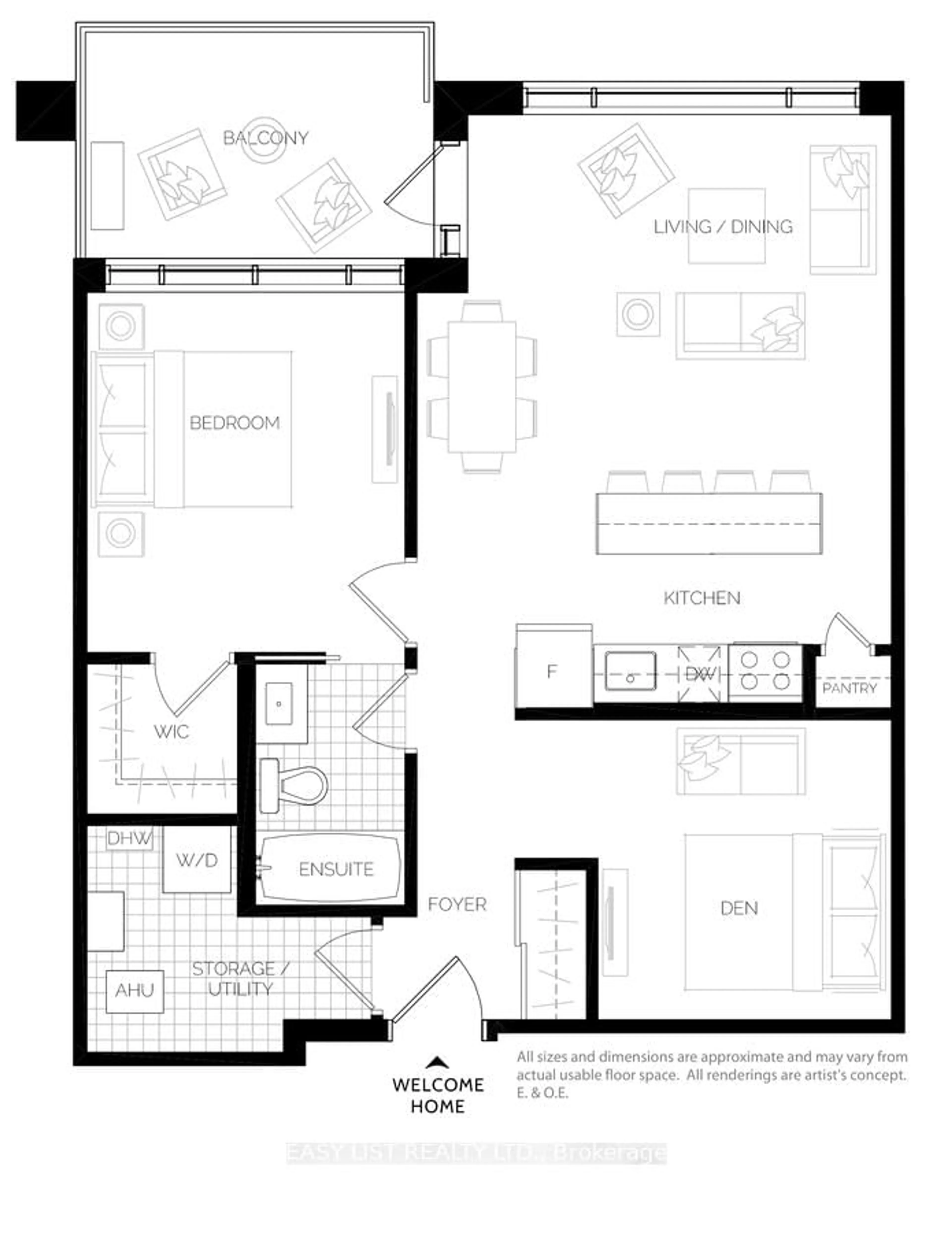 Floor plan for 280 Herzberg Rd #404, Ottawa Ontario K2K 1X7