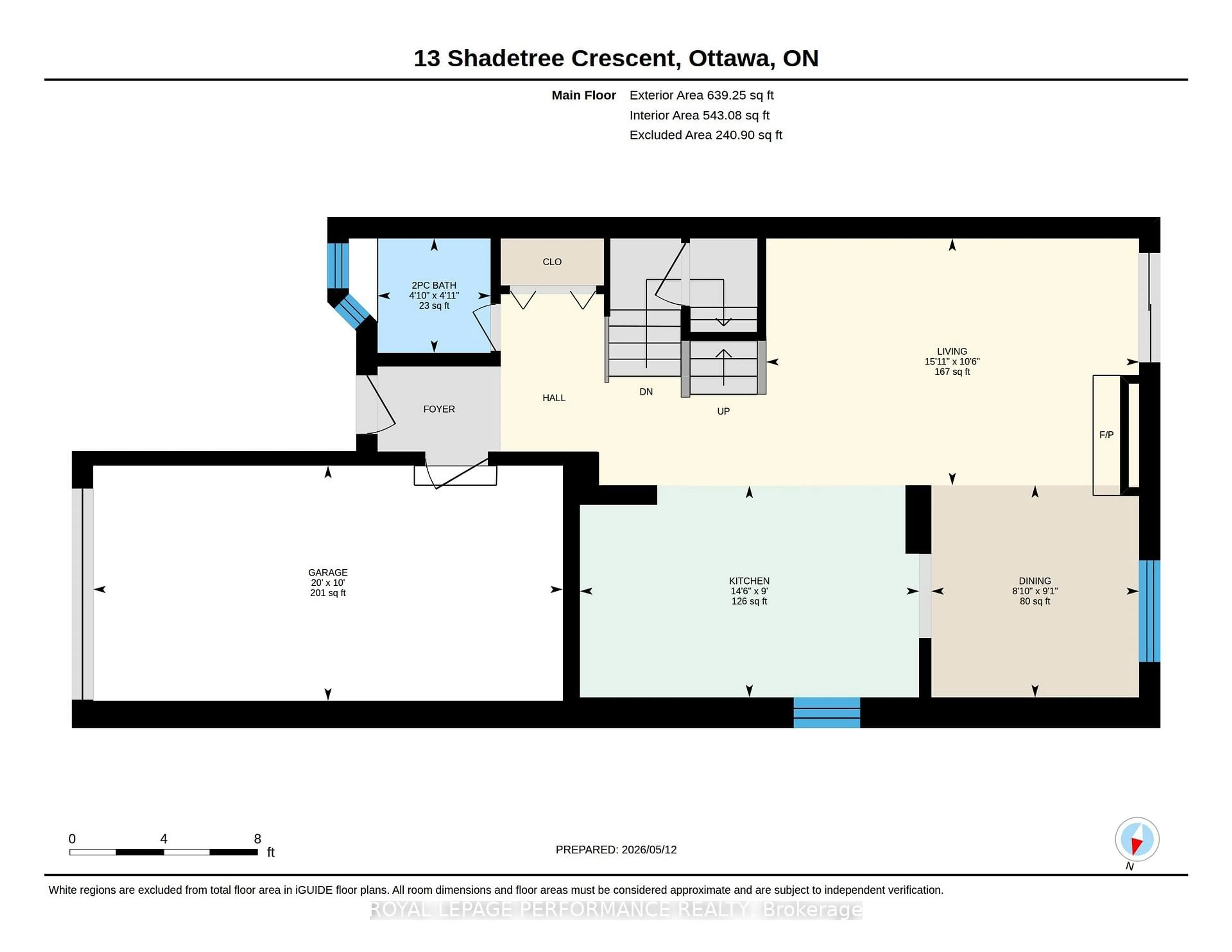 Floor plan for 13 Shadetree Cres, Ottawa Ontario K2E 7R3