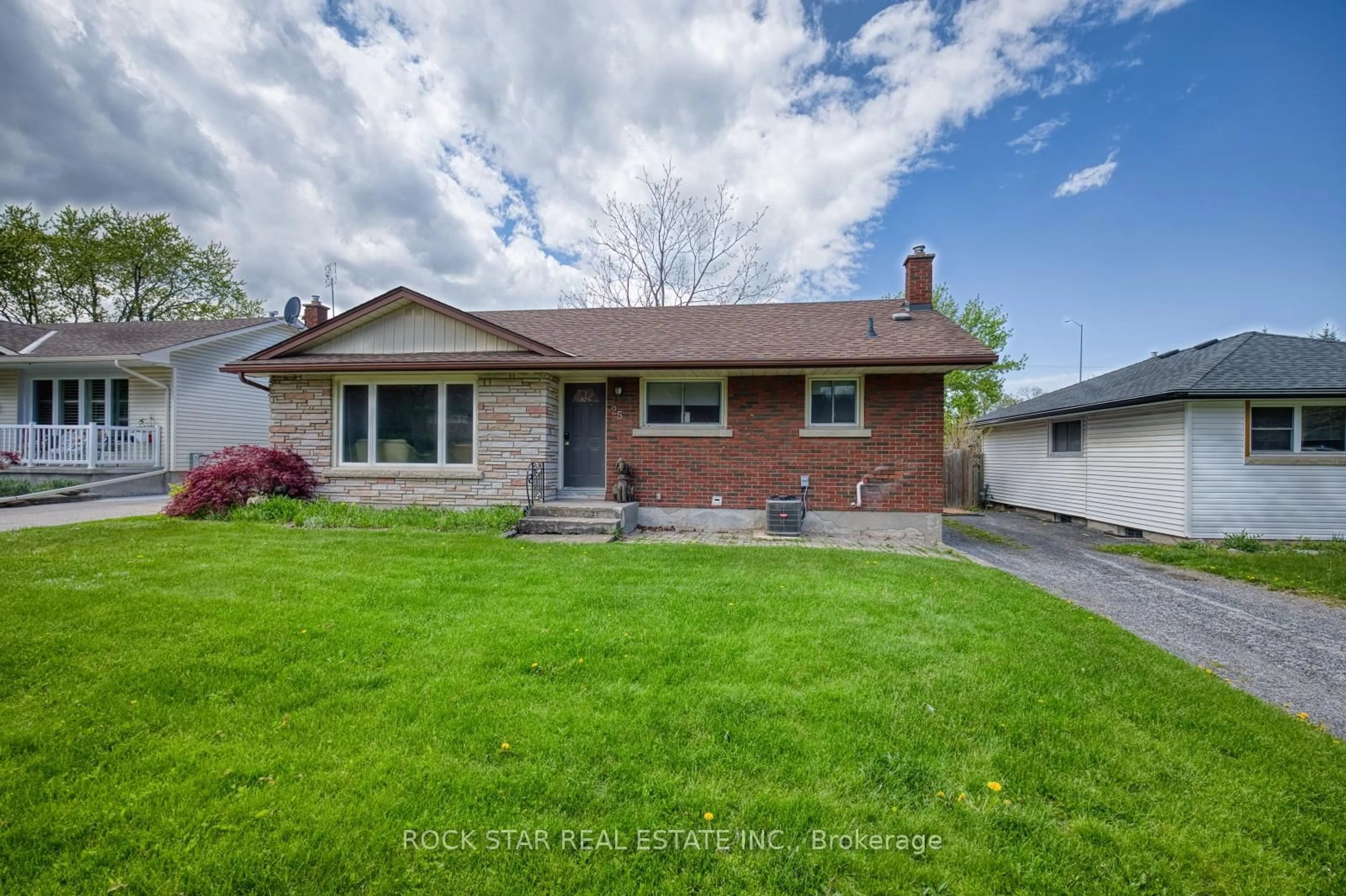 Home with brick exterior material, street for 25 Warkdale Dr, St. Catharines Ontario L2T 2V8