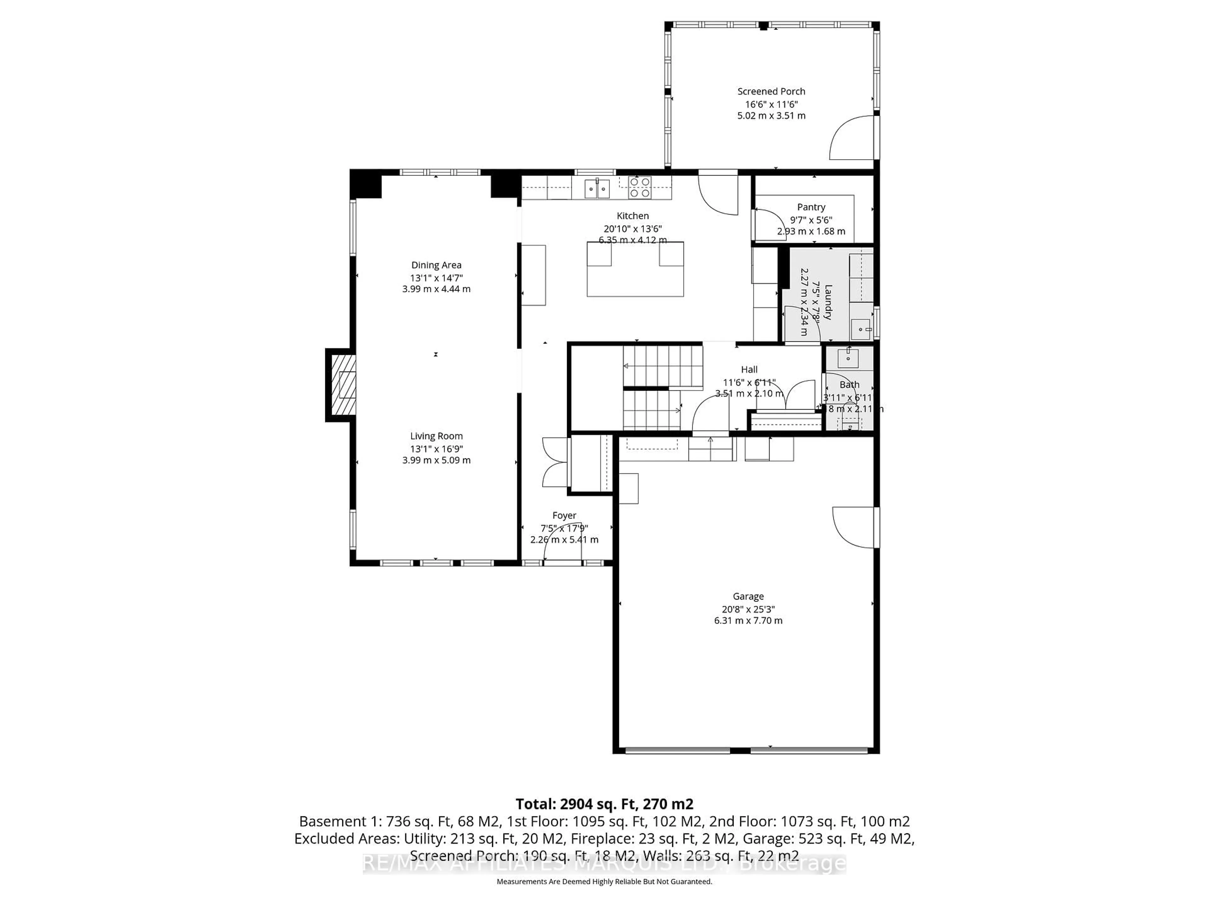 Floor plan for 6625 Sutherland Ave, South Glengarry Ontario K6H 7J3