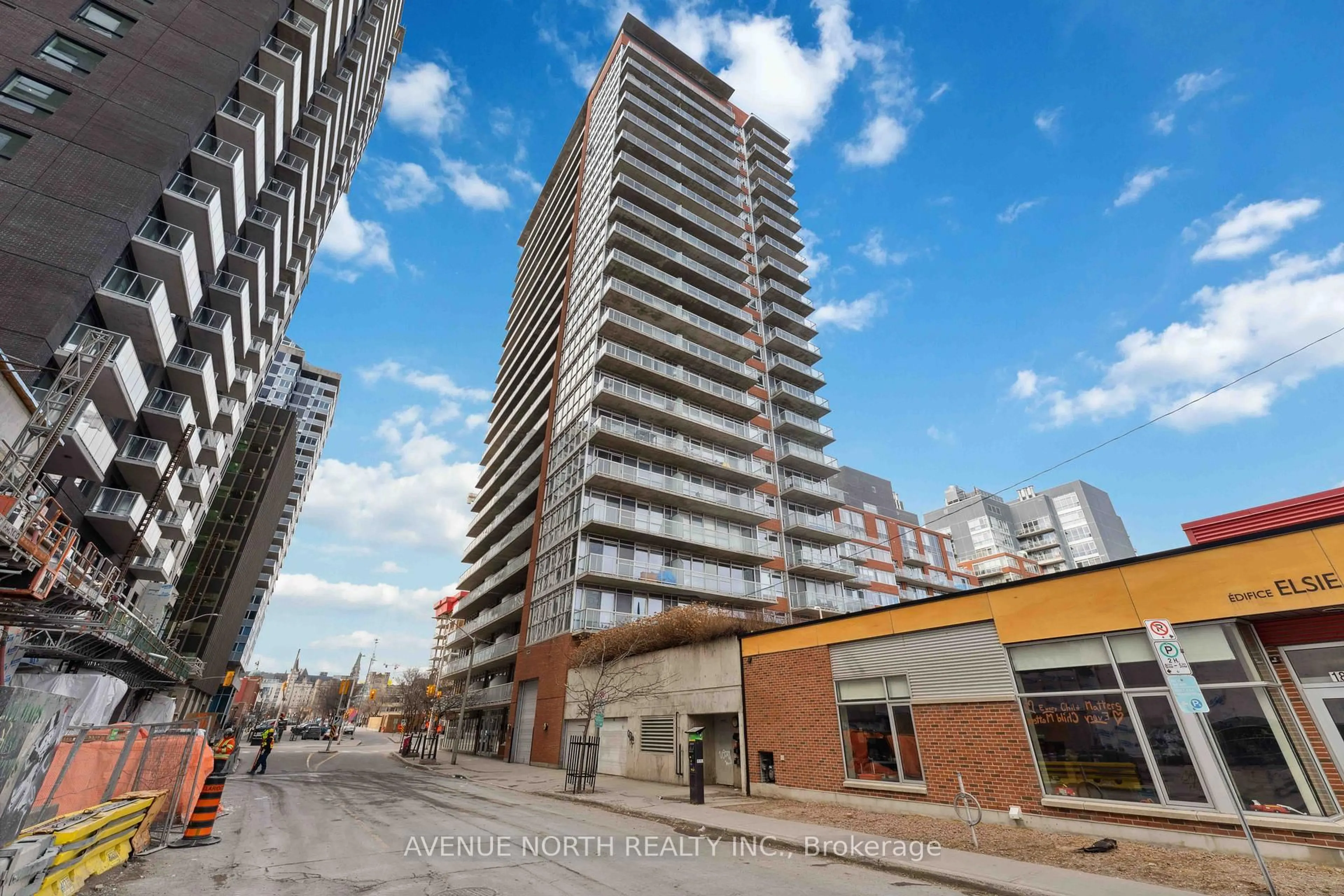 A pic from outside/outdoor area/front of a property/back of a property/a pic from drone, unknown for 179 George St #301, Ottawa Ontario K1N 1J8