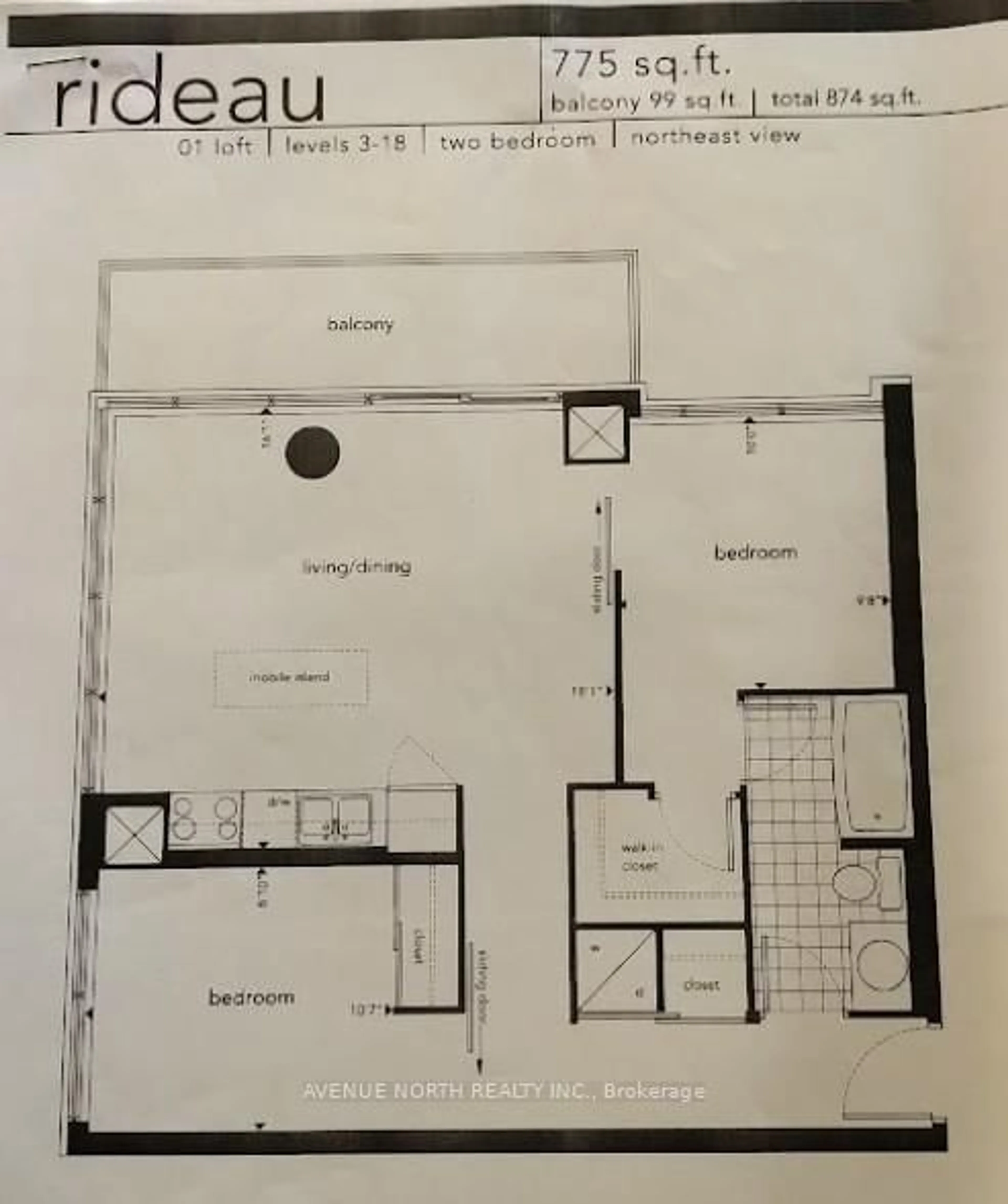Floor plan for 179 George St #301, Ottawa Ontario K1N 1J8