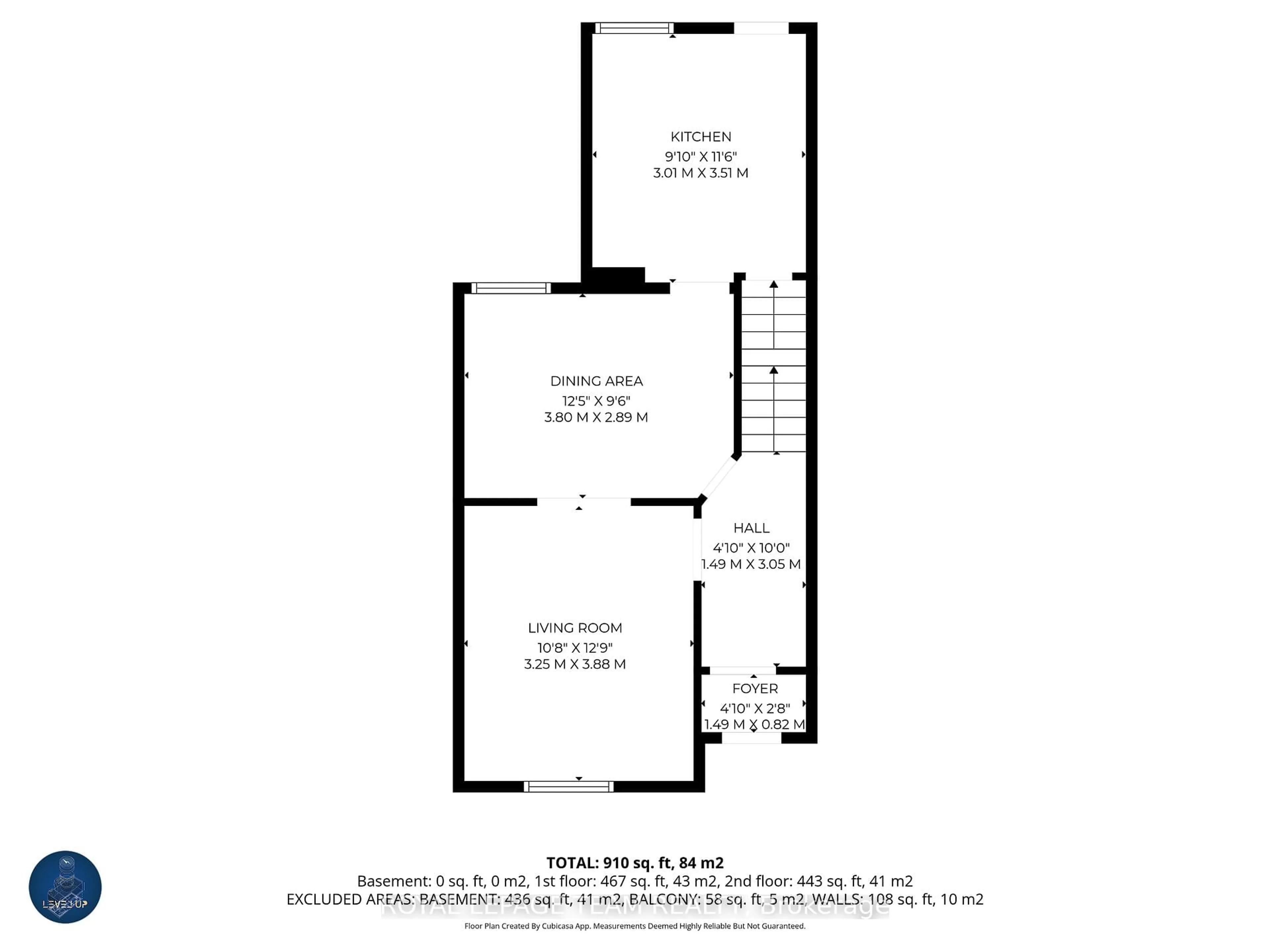 Floor plan for 1022 Gladstone Ave, Ottawa Ontario K1Y 3G2