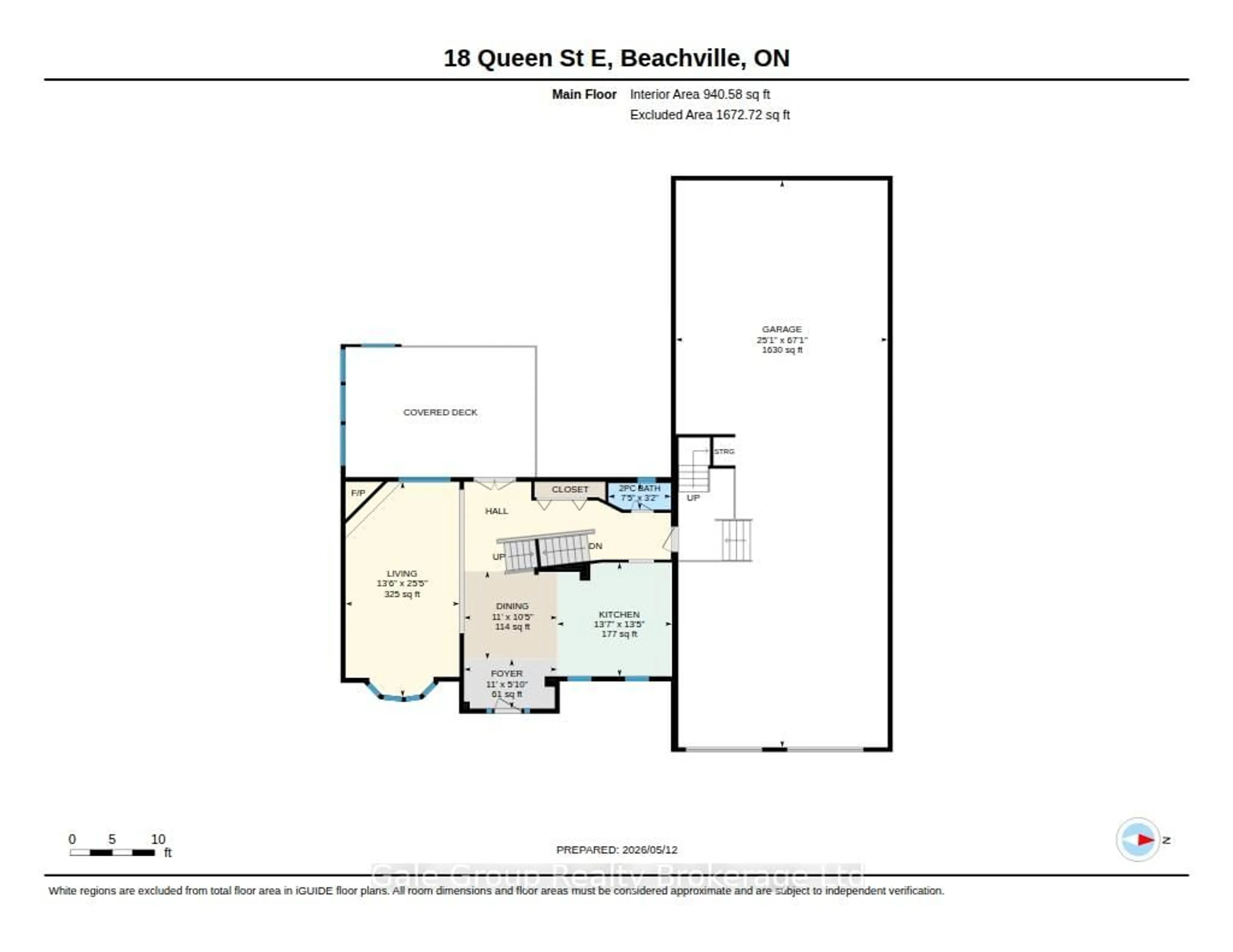 Floor plan for 18 Queen St, South-West Oxford Ontario N0J 1A0