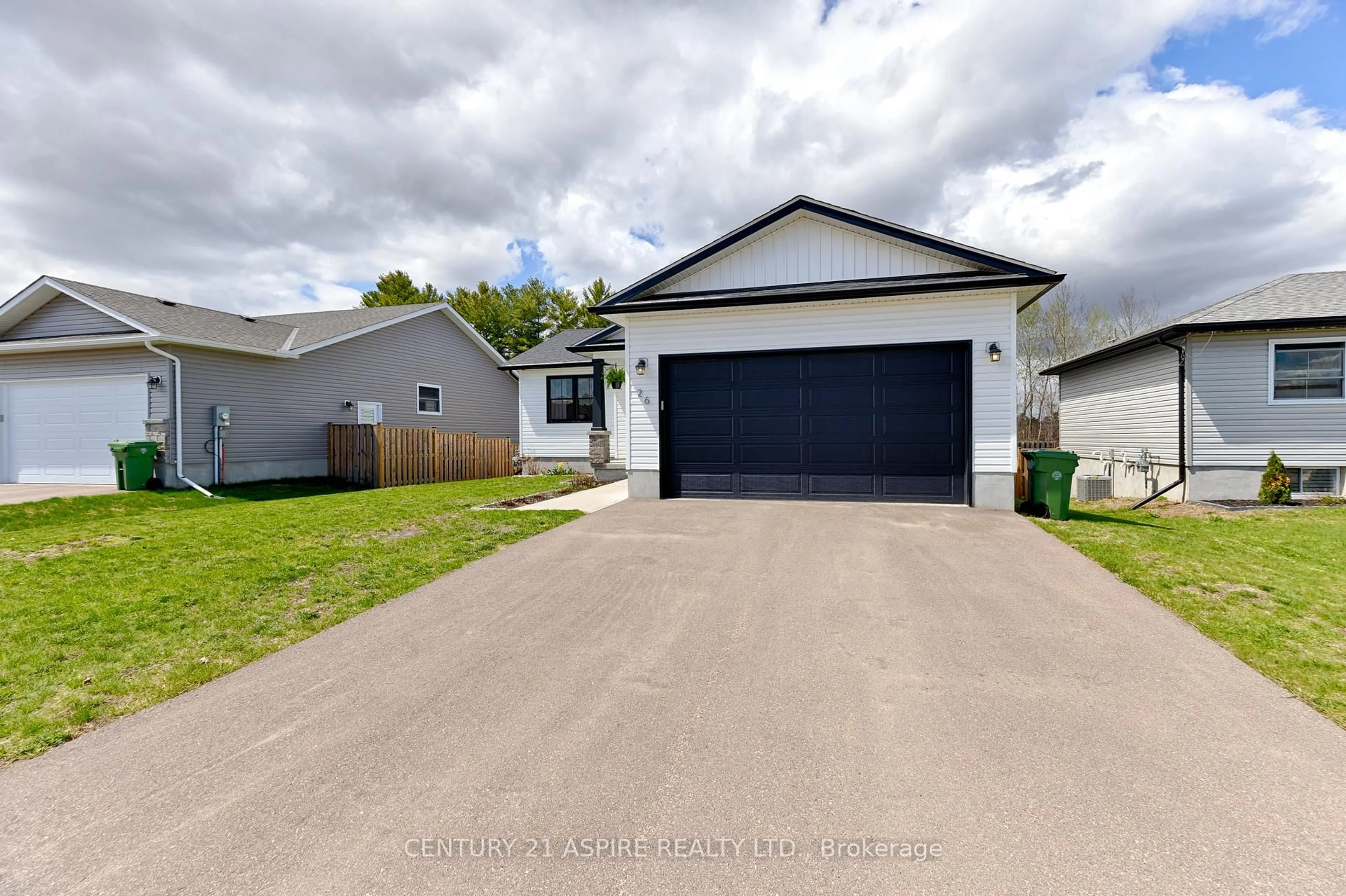 Home with vinyl exterior material, street for 26 Terrance Dr, Petawawa Ontario K8H 0H3