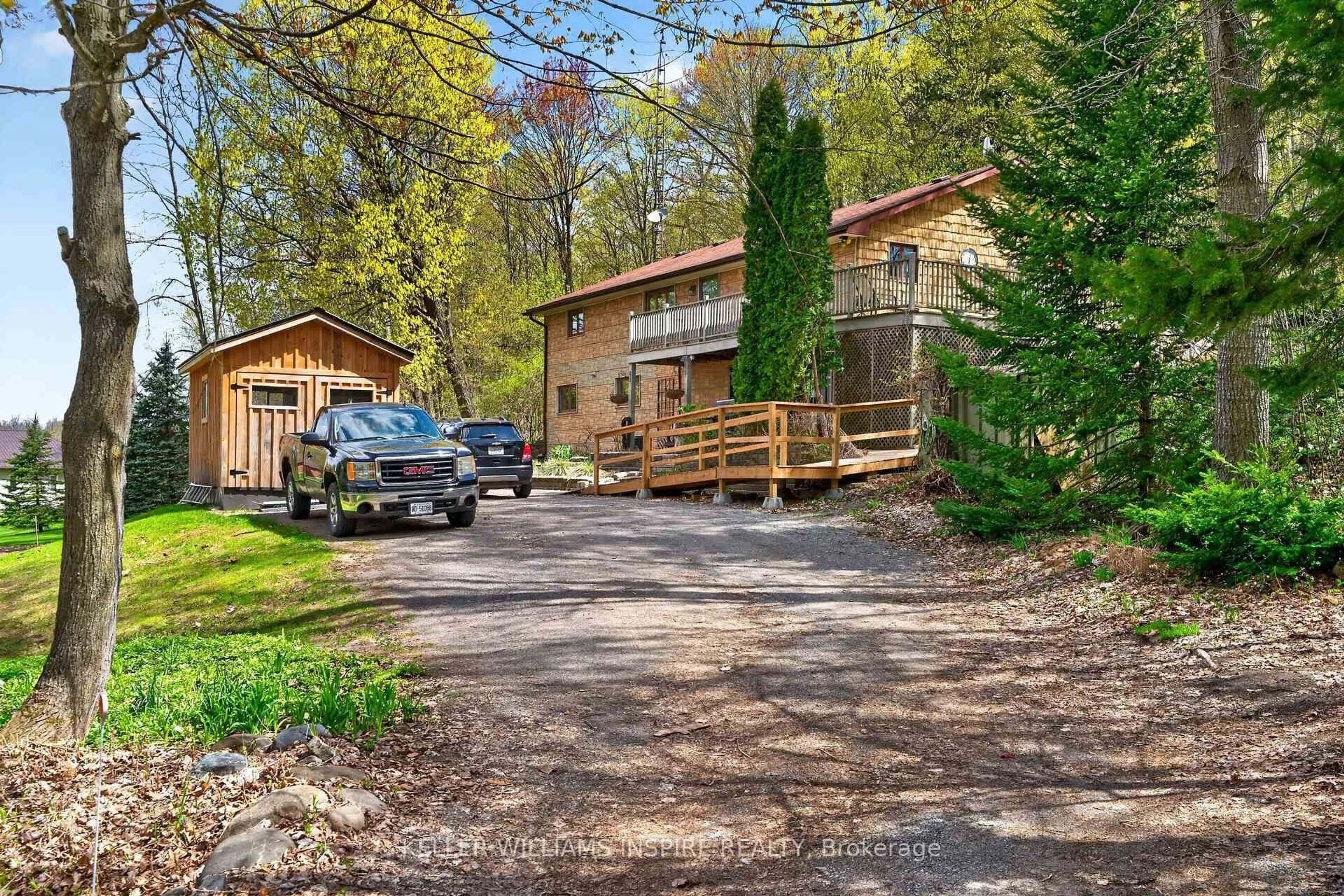 A pic from outside/outdoor area/front of a property/back of a property/a pic from drone, unknown for 130 Smith Rd, Quinte West Ontario K0K 2B0