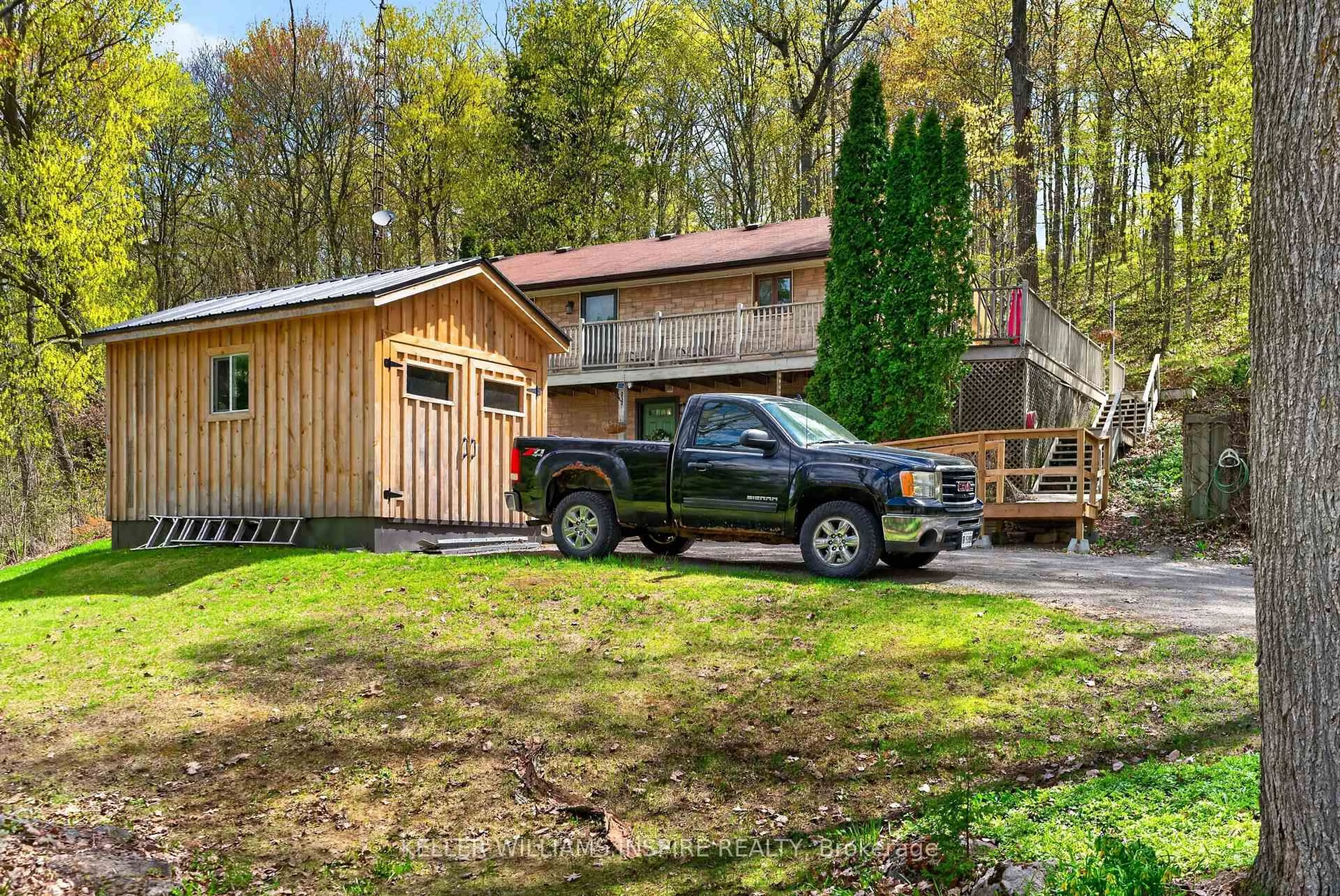 A pic from outside/outdoor area/front of a property/back of a property/a pic from drone, unknown for 130 Smith Rd, Quinte West Ontario K0K 2B0