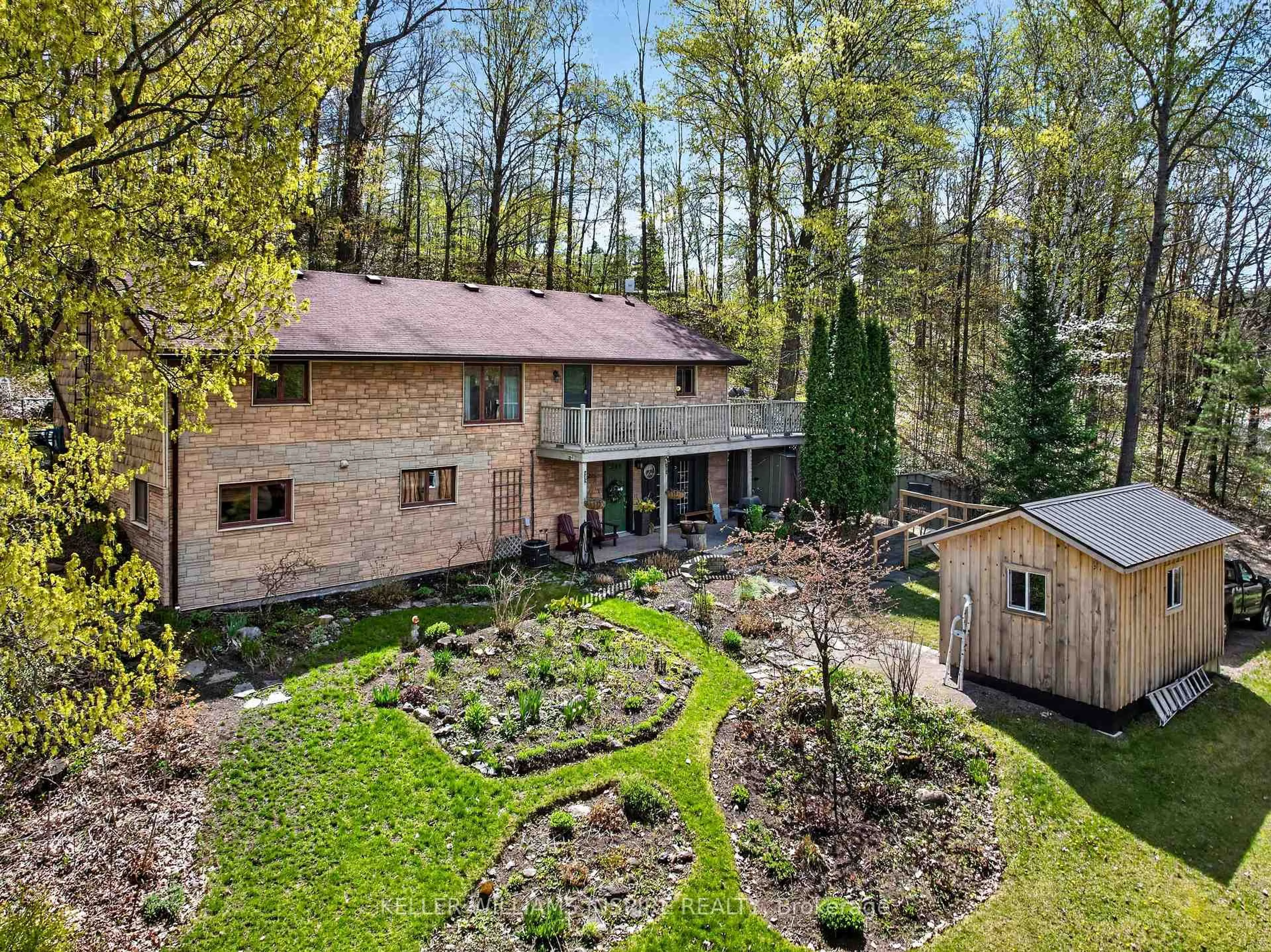 A pic from outside/outdoor area/front of a property/back of a property/a pic from drone, forest/trees view for 130 Smith Rd, Quinte West Ontario K0K 2B0