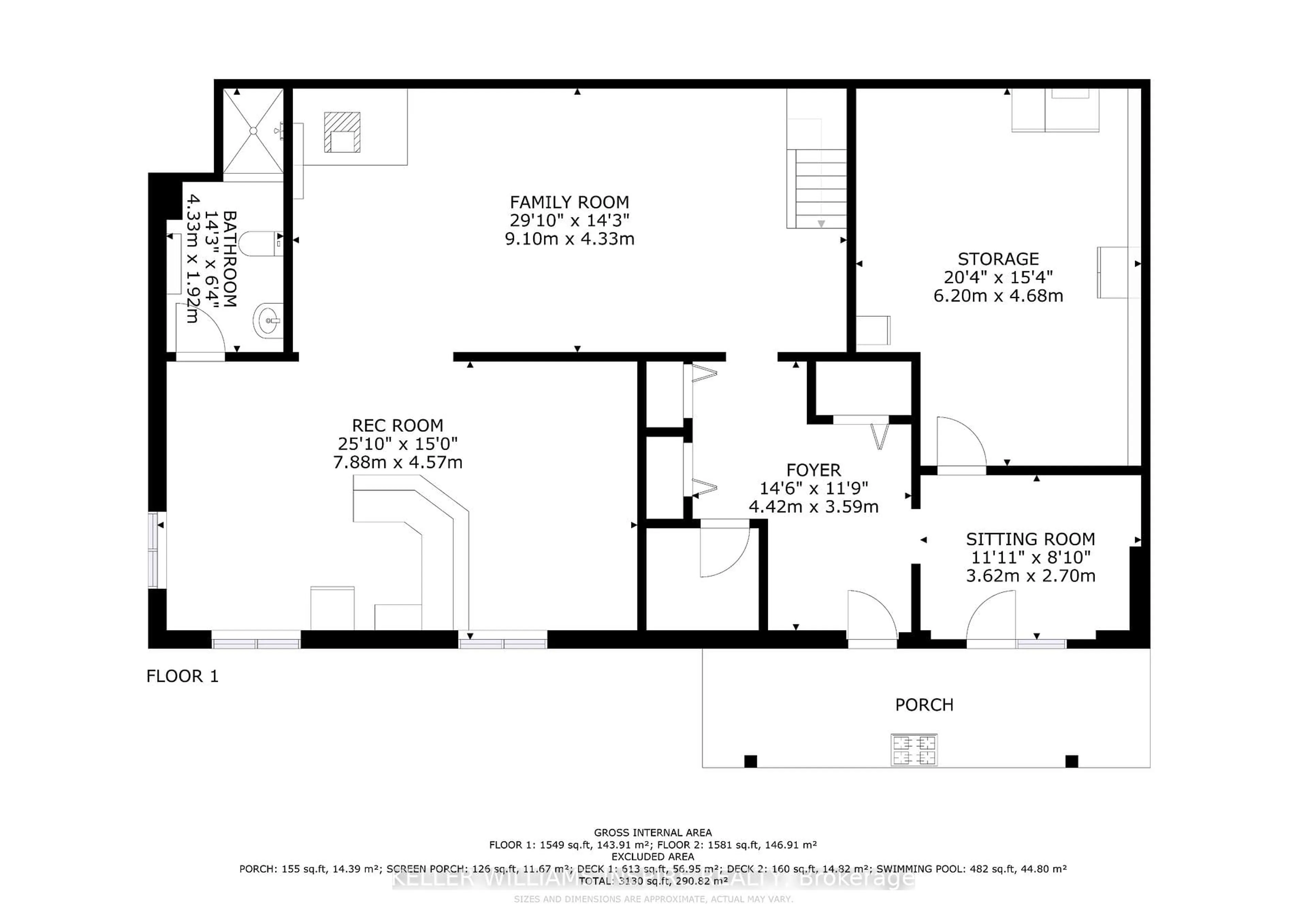 Floor plan for 130 Smith Rd, Quinte West Ontario K0K 2B0