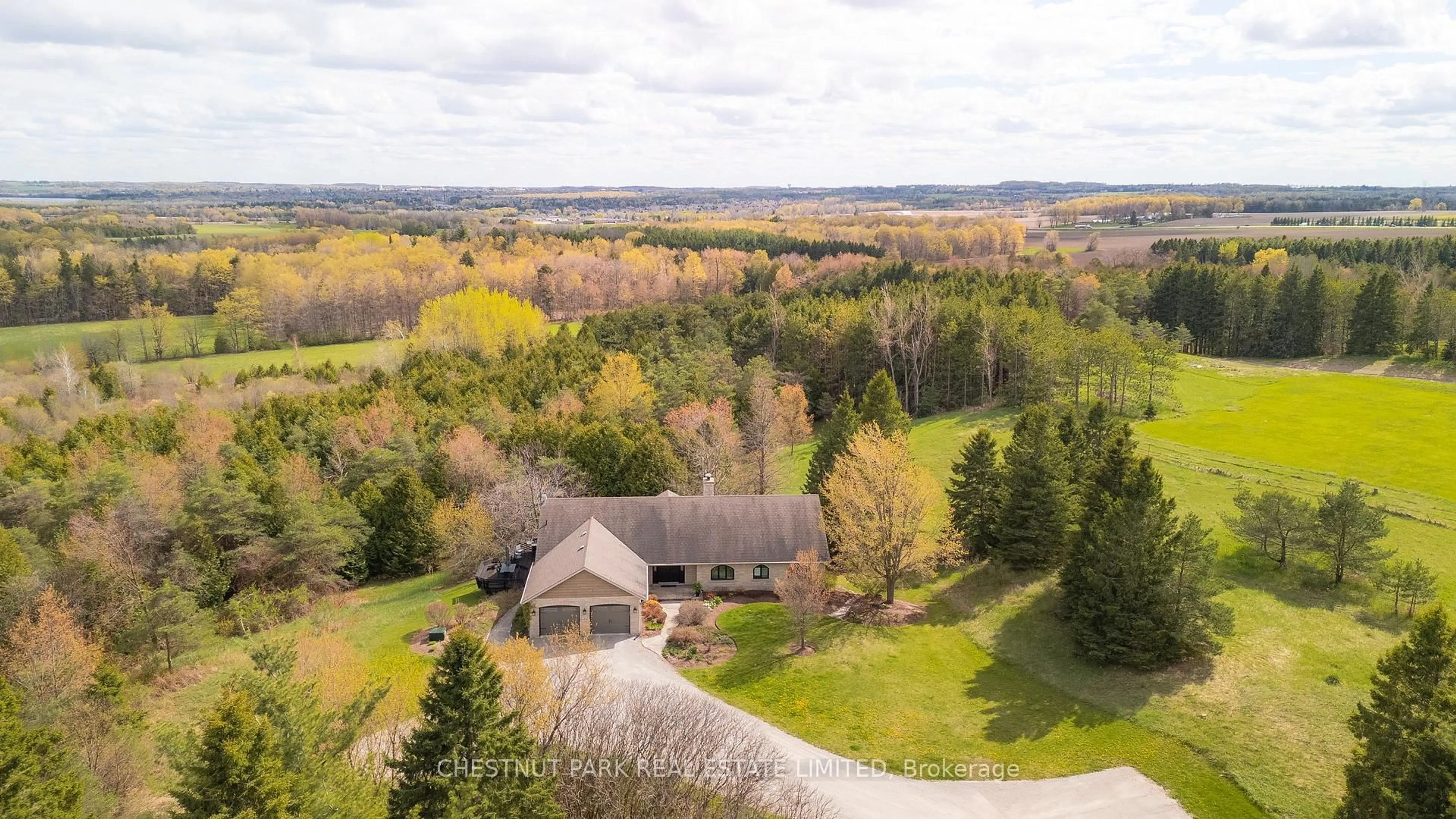 A pic from outside/outdoor area/front of a property/back of a property/a pic from drone, forest/trees view for 286364 10th Sdrd, Mono Ontario L9W 6P7