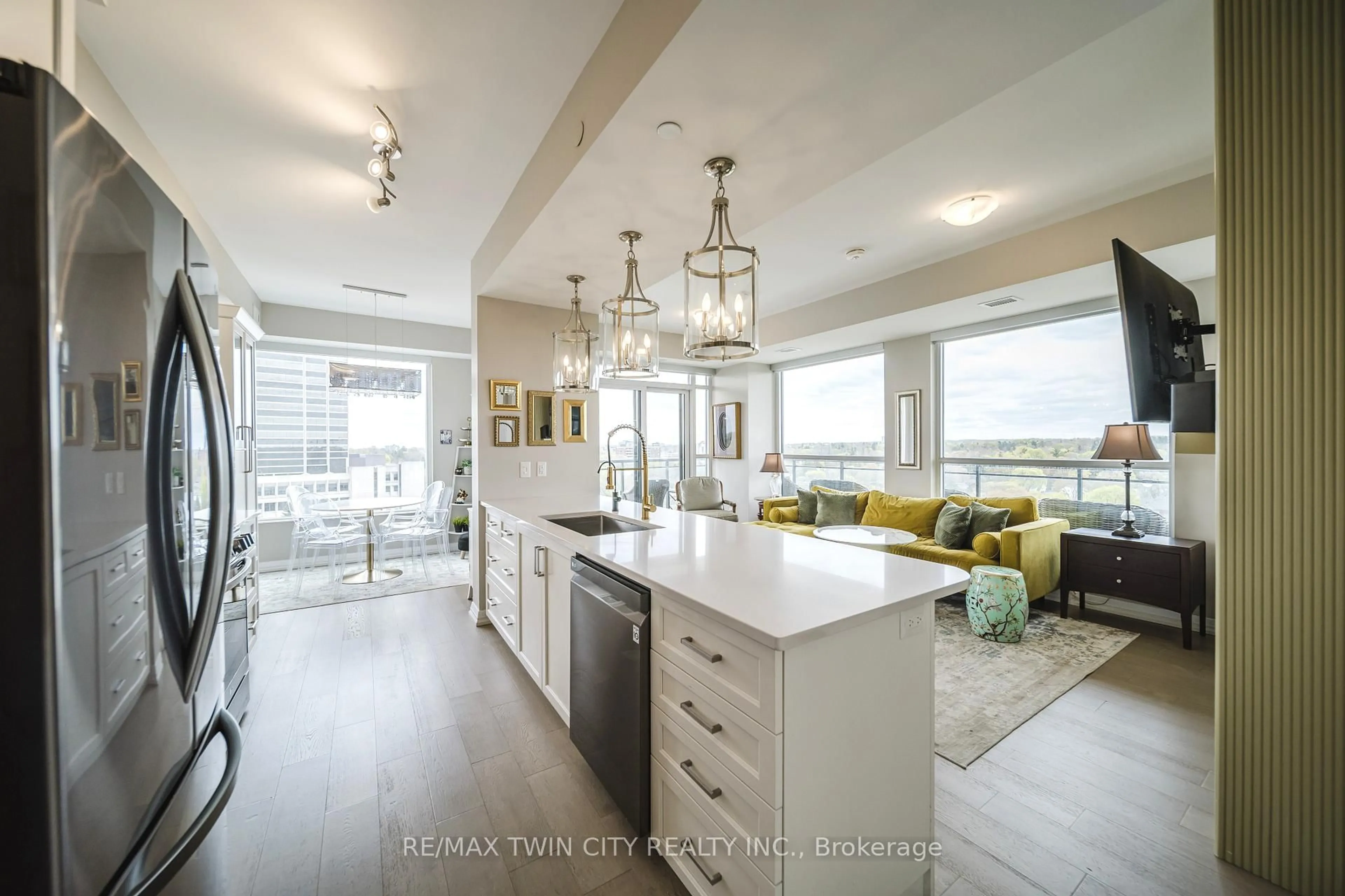 Open concept kitchen, unknown for 155 Caroline St #1009, Waterloo Ontario N2L 0J8