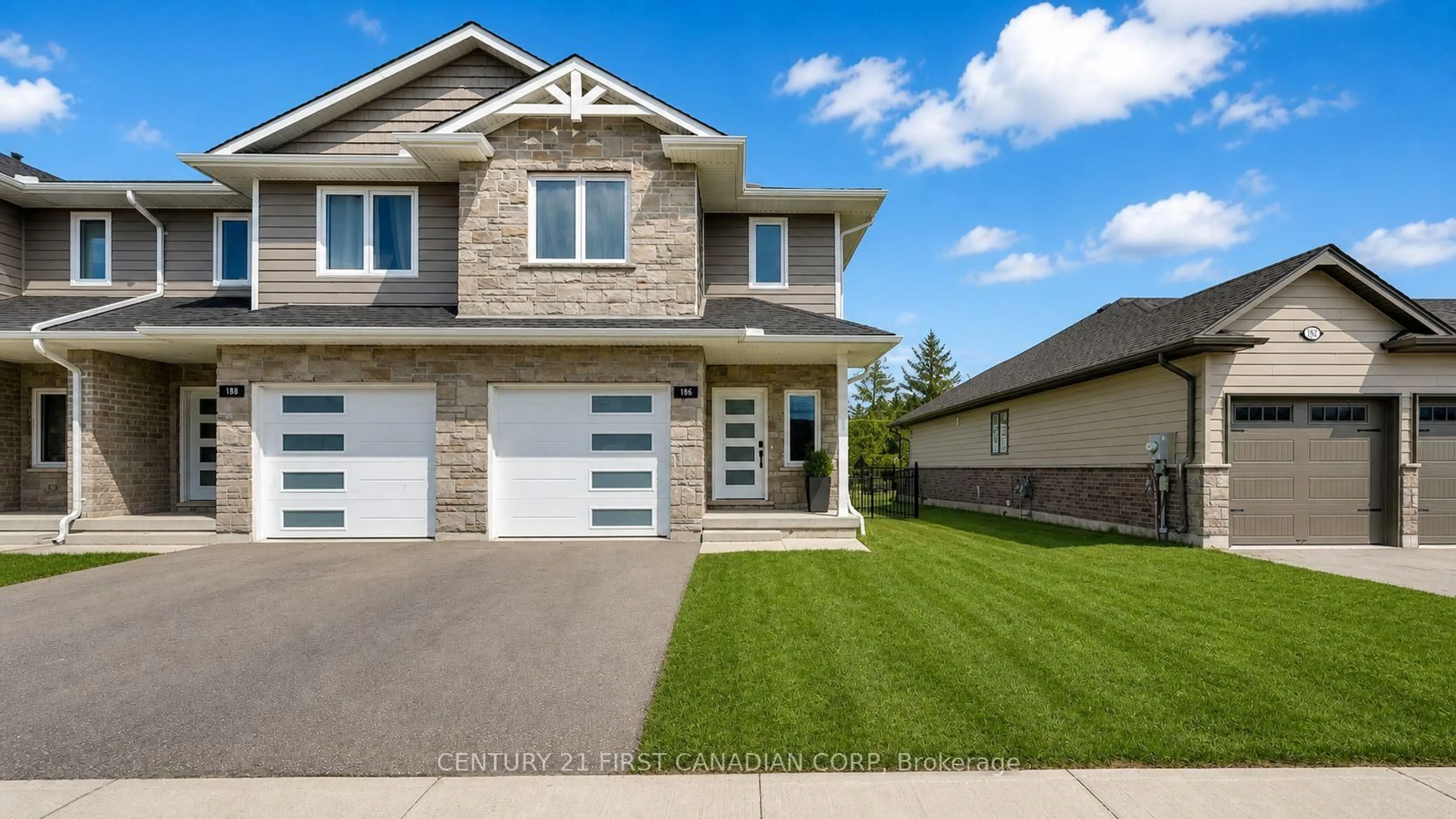 Home with vinyl exterior material, street for 186 HOOPER St, St. Marys Ontario N4X 0C1