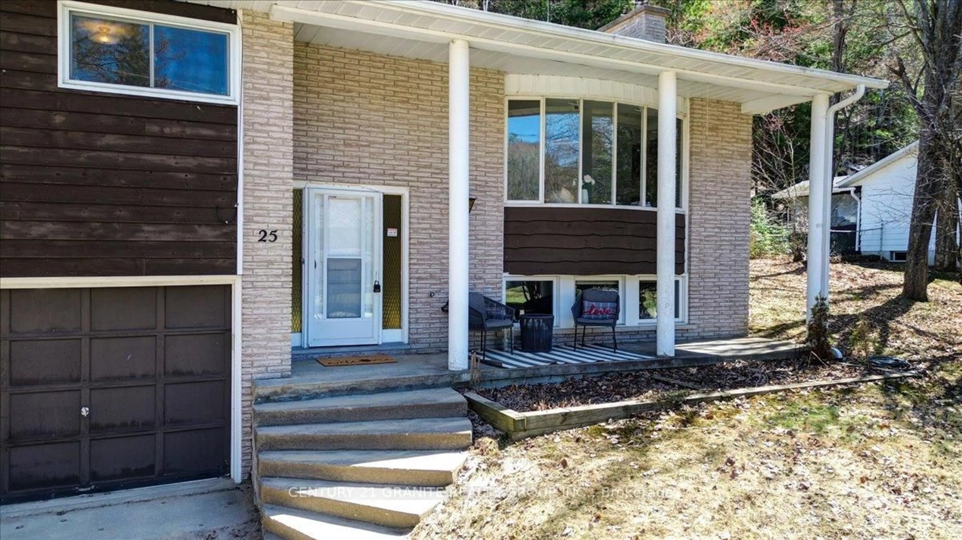 Home with brick exterior material, street for 25 Forest Hill Rd, Bancroft Ontario K0L 1C0