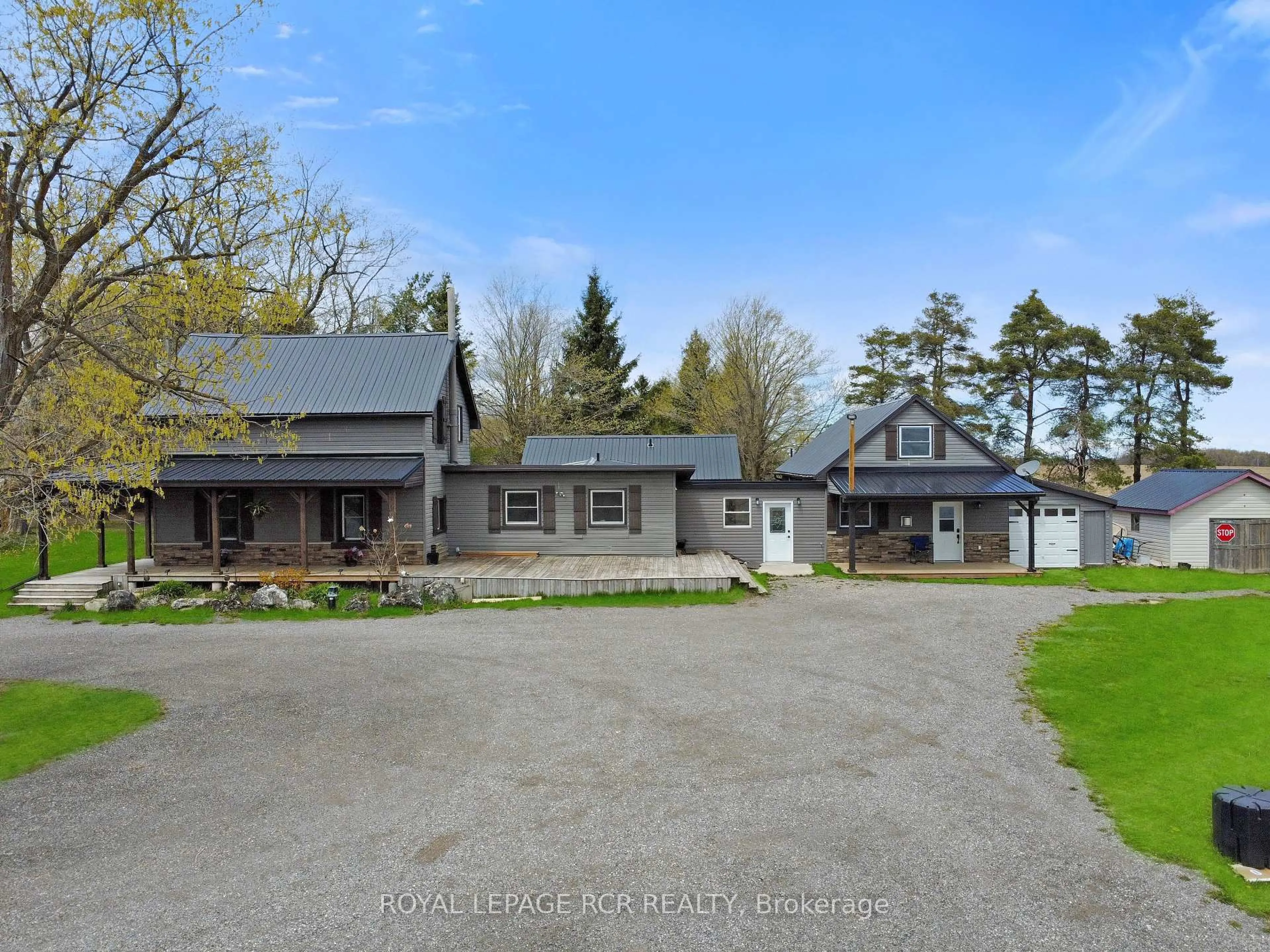 A pic from outside/outdoor area/front of a property/back of a property/a pic from drone, street for 436139 4th Line, Melancthon Ontario L9V 2V2