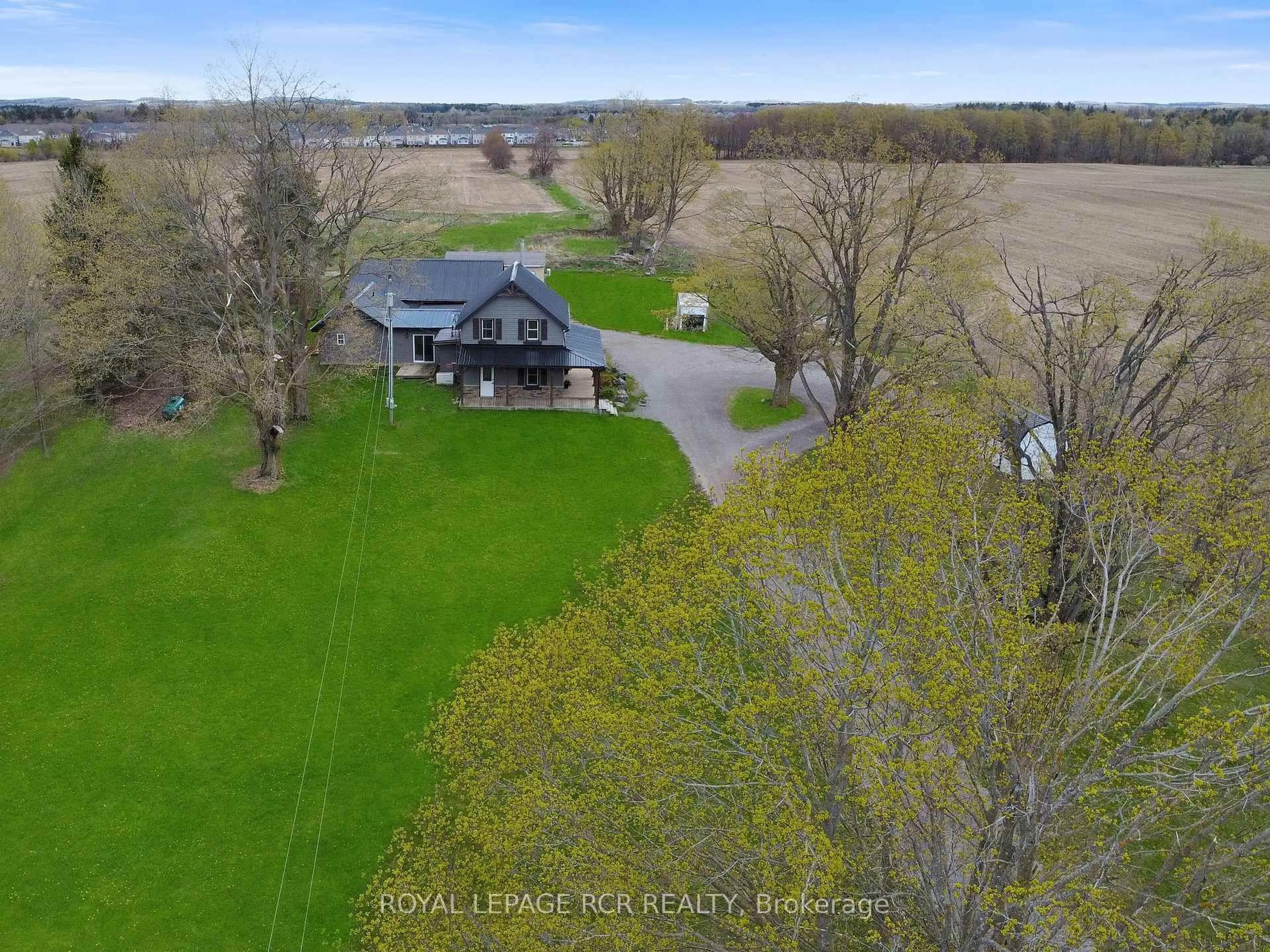 A pic from outside/outdoor area/front of a property/back of a property/a pic from drone, water/lake/river/ocean view for 436139 4th Line, Melancthon Ontario L9V 2V2