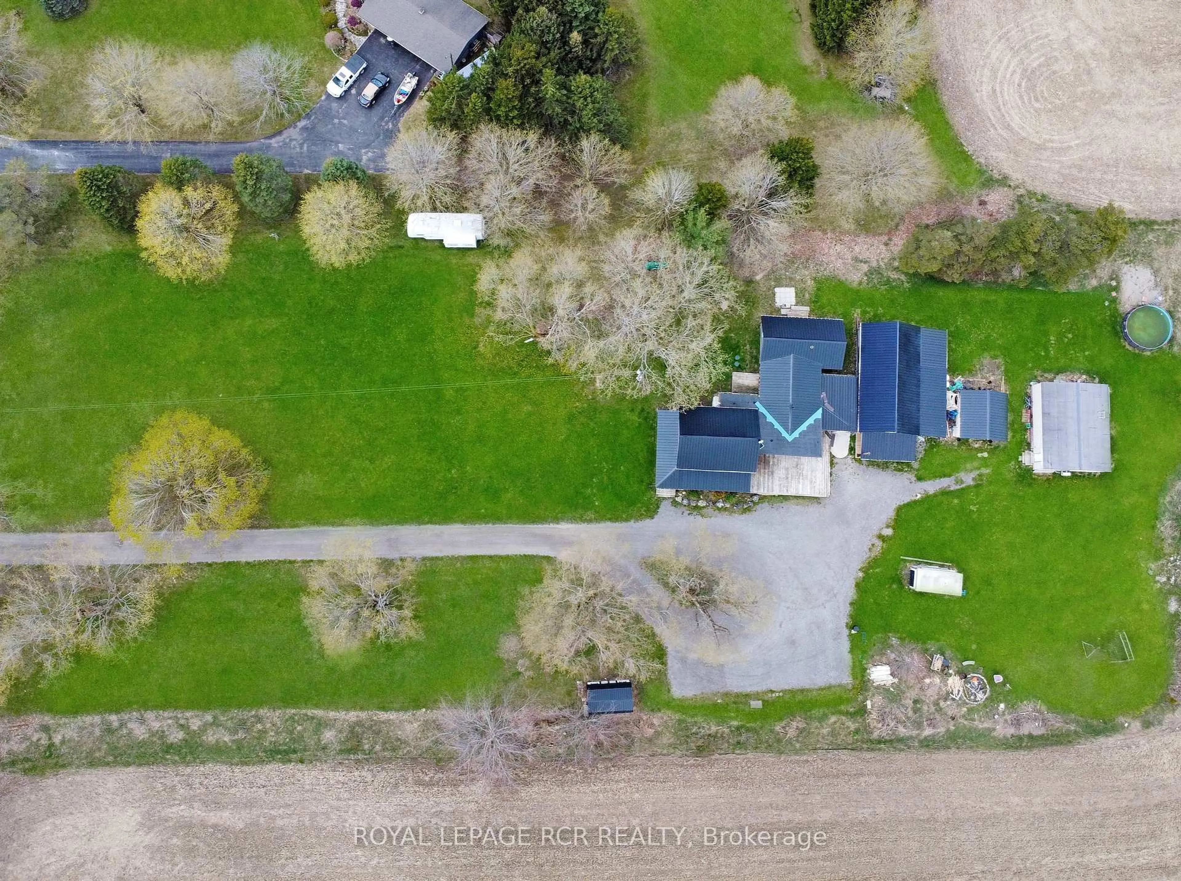 A pic from outside/outdoor area/front of a property/back of a property/a pic from drone, street for 436139 4th Line, Melancthon Ontario L9V 2V2