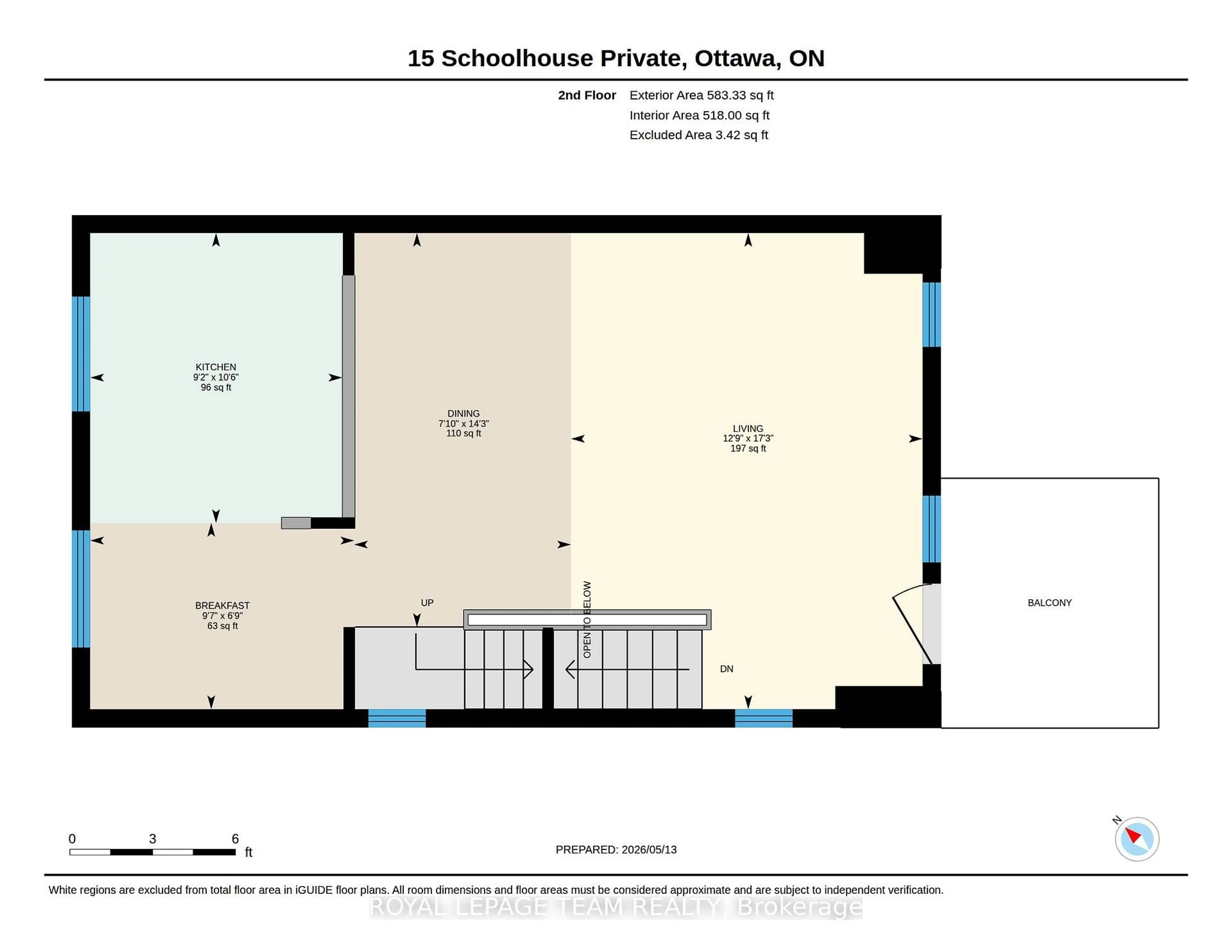 Floor plan for 15 Schoolhouse Private, Ottawa Ontario K1M 2J5