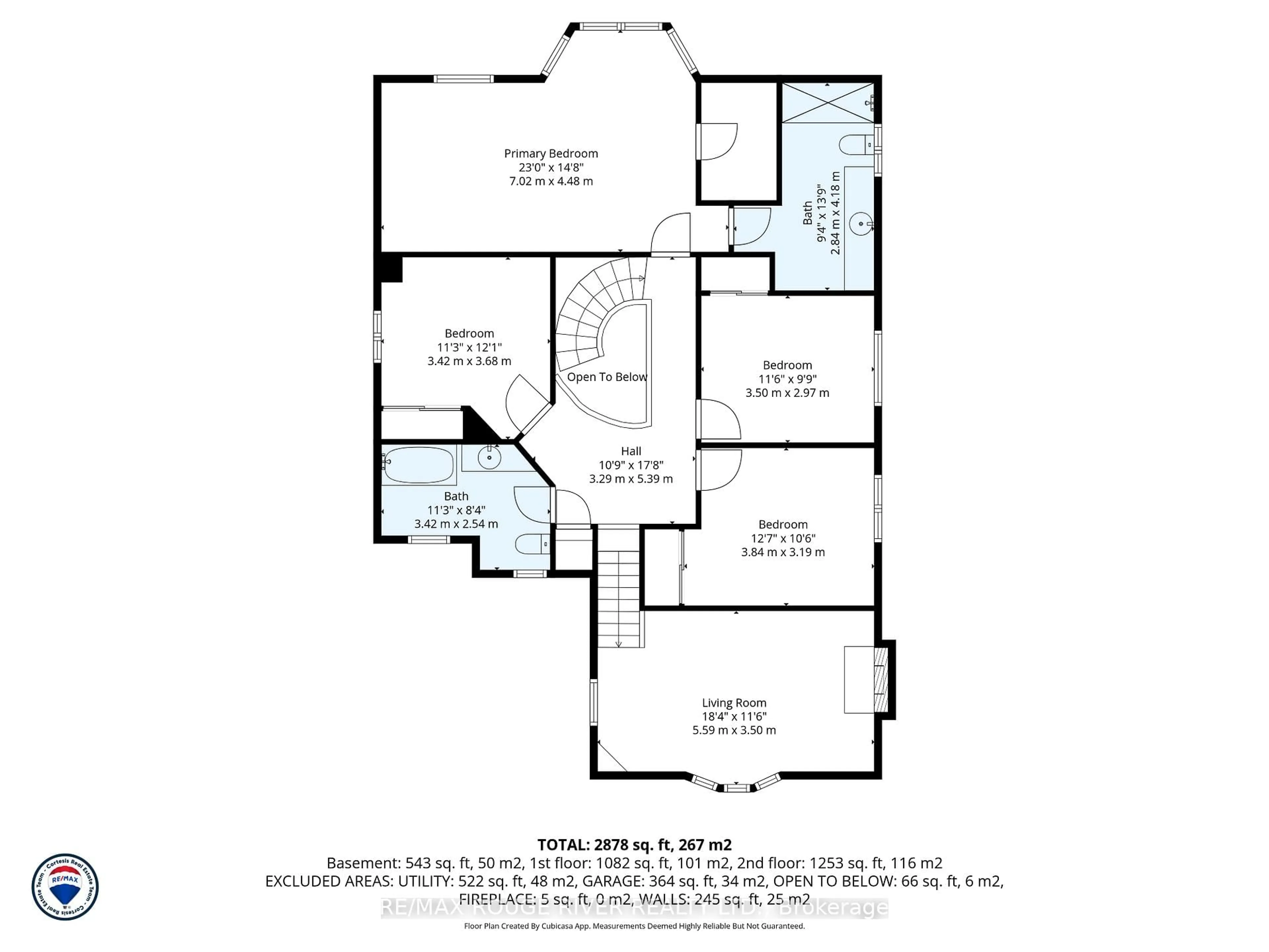 Floor plan for 703 Carlisle St, Cobourg Ontario K9A 5E4