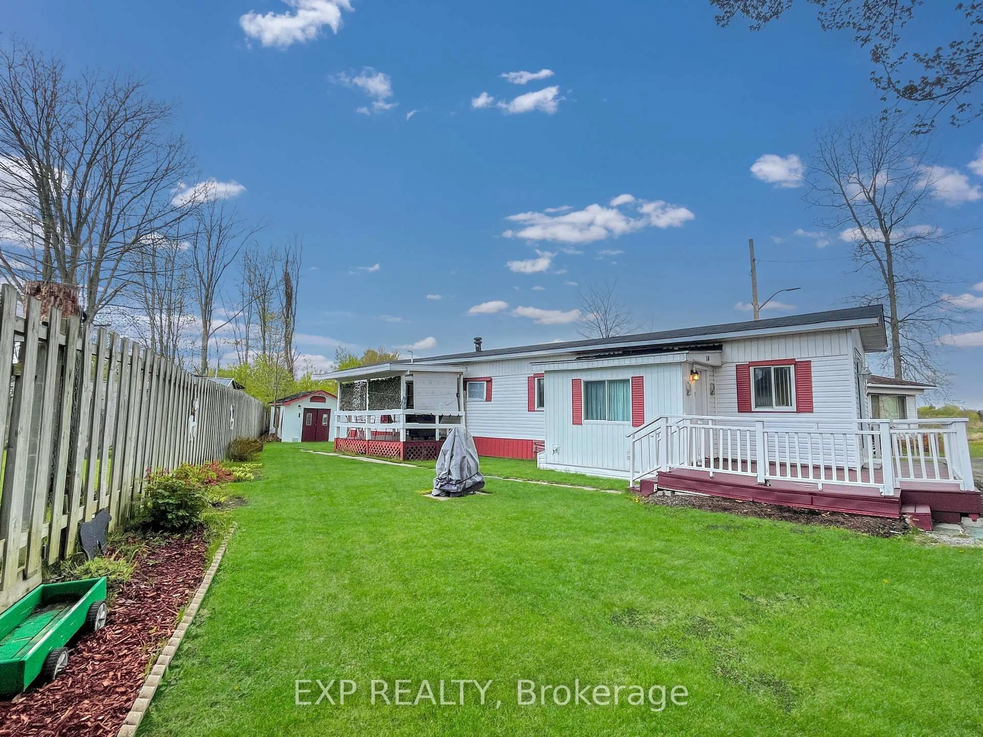 A pic from outside/outdoor area/front of a property/back of a property/a pic from drone, unknown for 2155 Tollgate Rd #14, Cornwall Ontario K6J 5W4