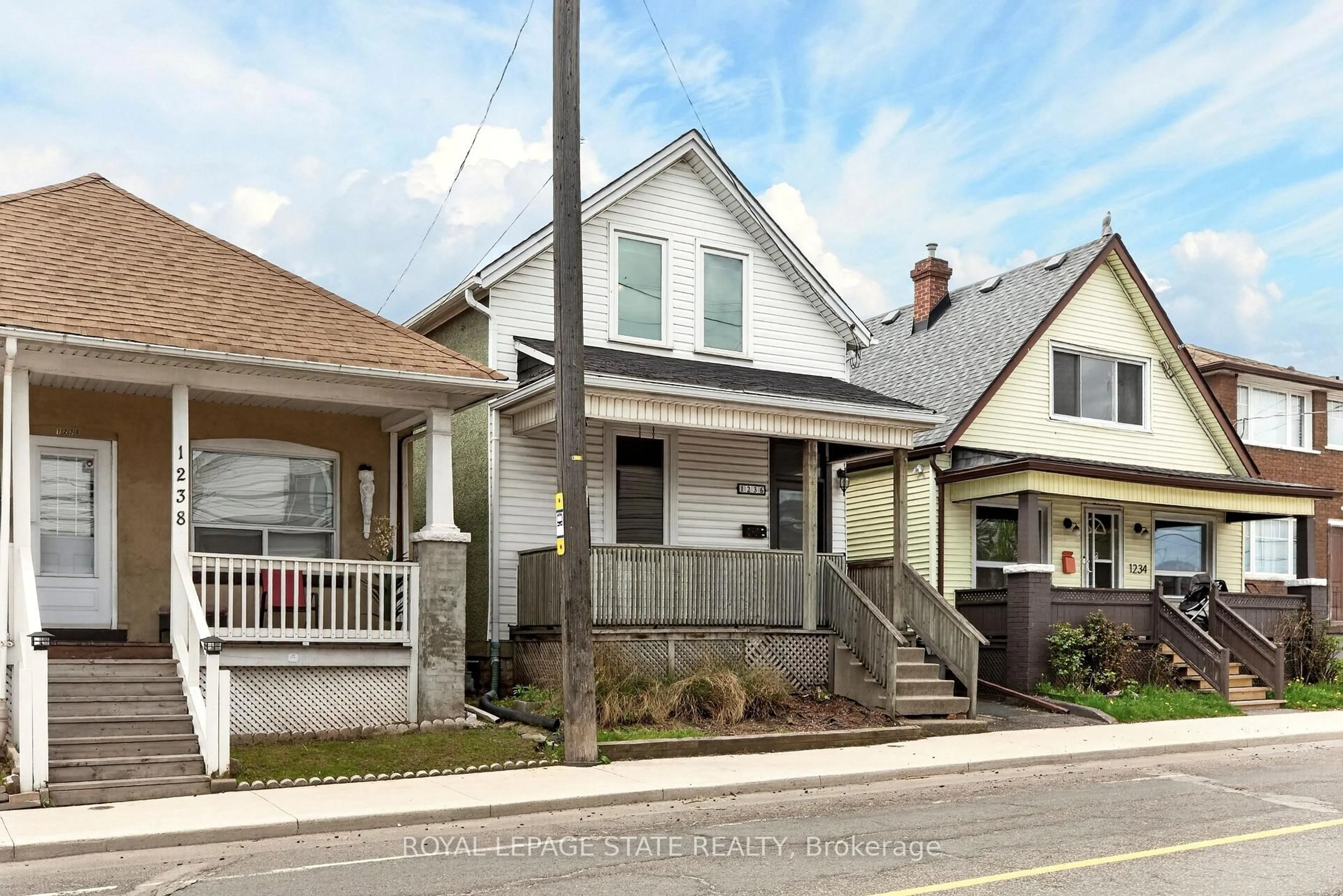 Home with vinyl exterior material, street for 1236 Cannon St, Hamilton Ontario L8H 1V1