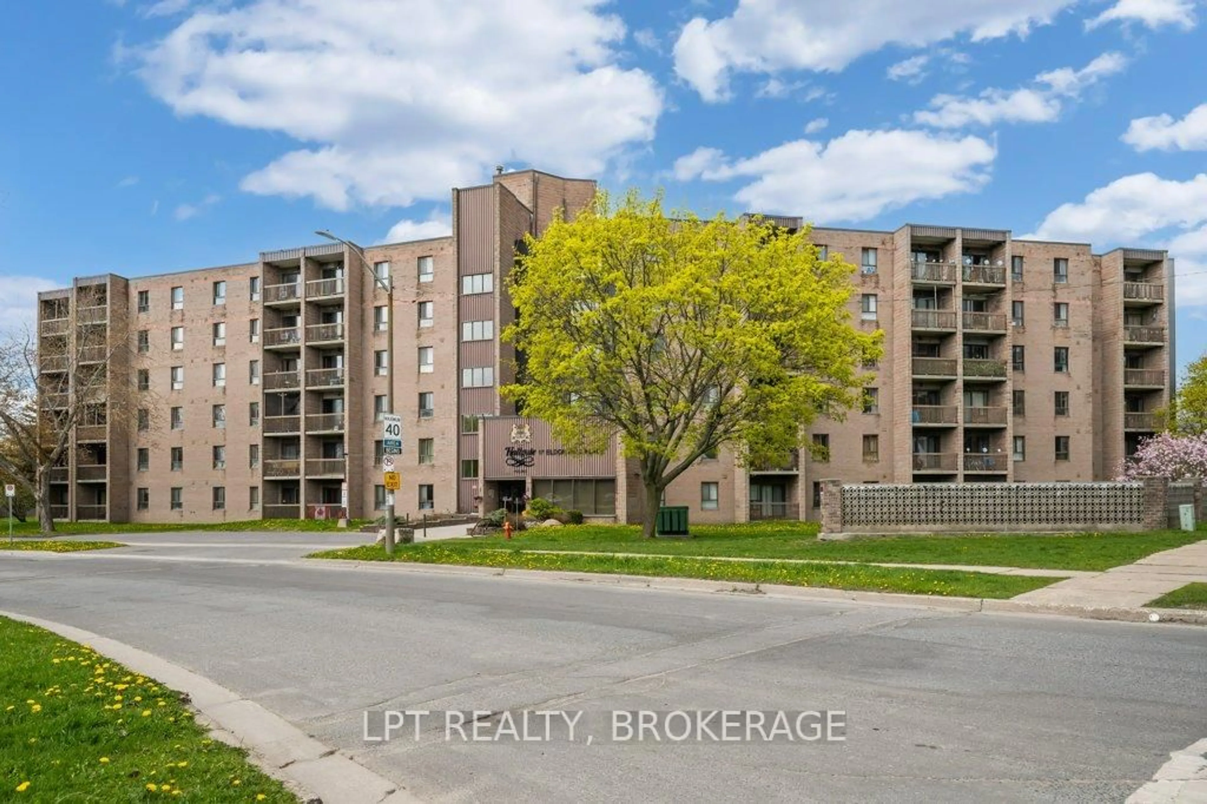 A pic from outside/outdoor area/front of a property/back of a property/a pic from drone, street for 17 Eldon Hall Pl #303, Kingston Ontario K7M 7H5