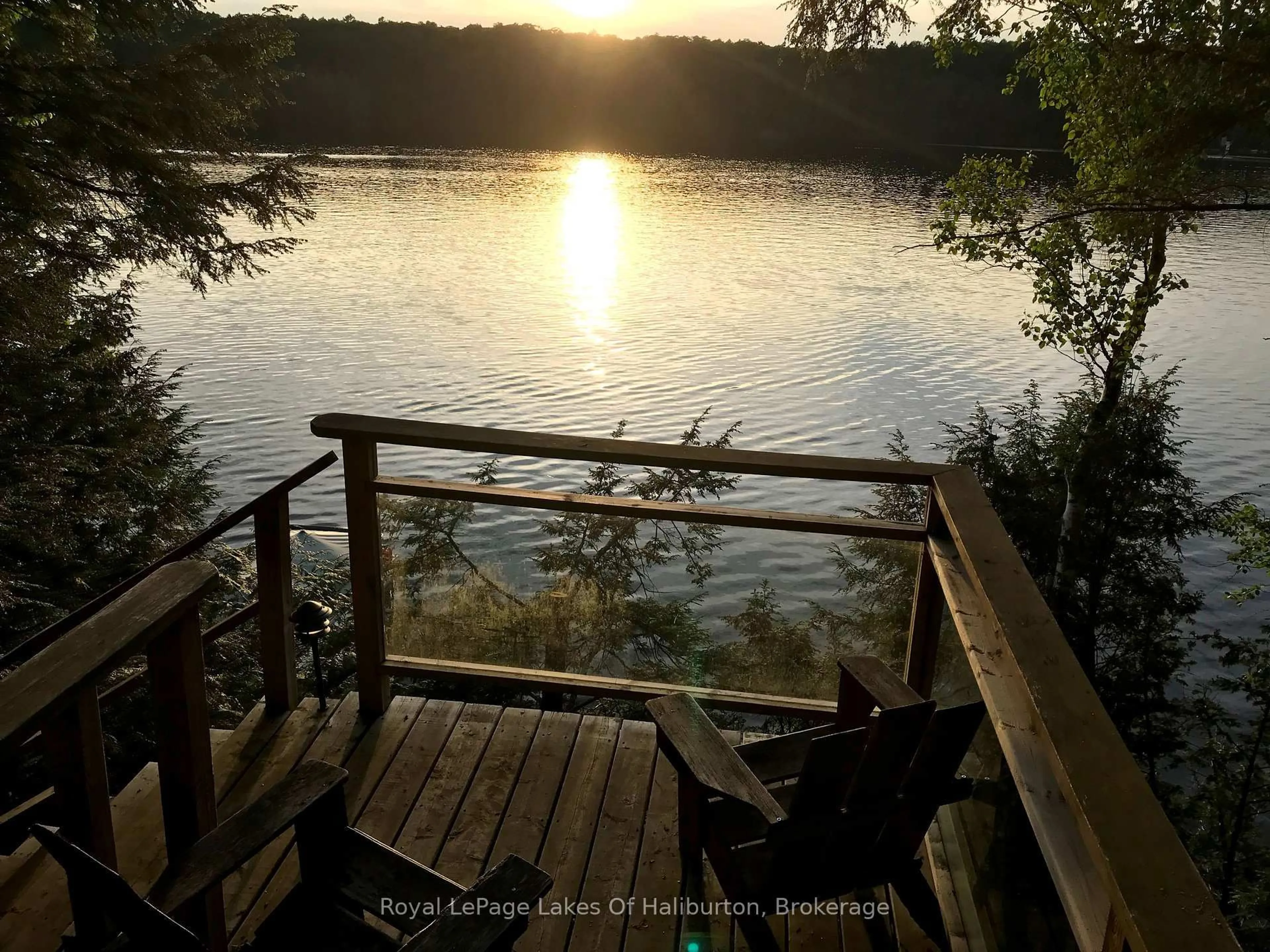 Patio, water/lake/river/ocean view for 13303 Little Hawk Lake - South Shore, Algonquin Highlands Ontario K0M 1S0