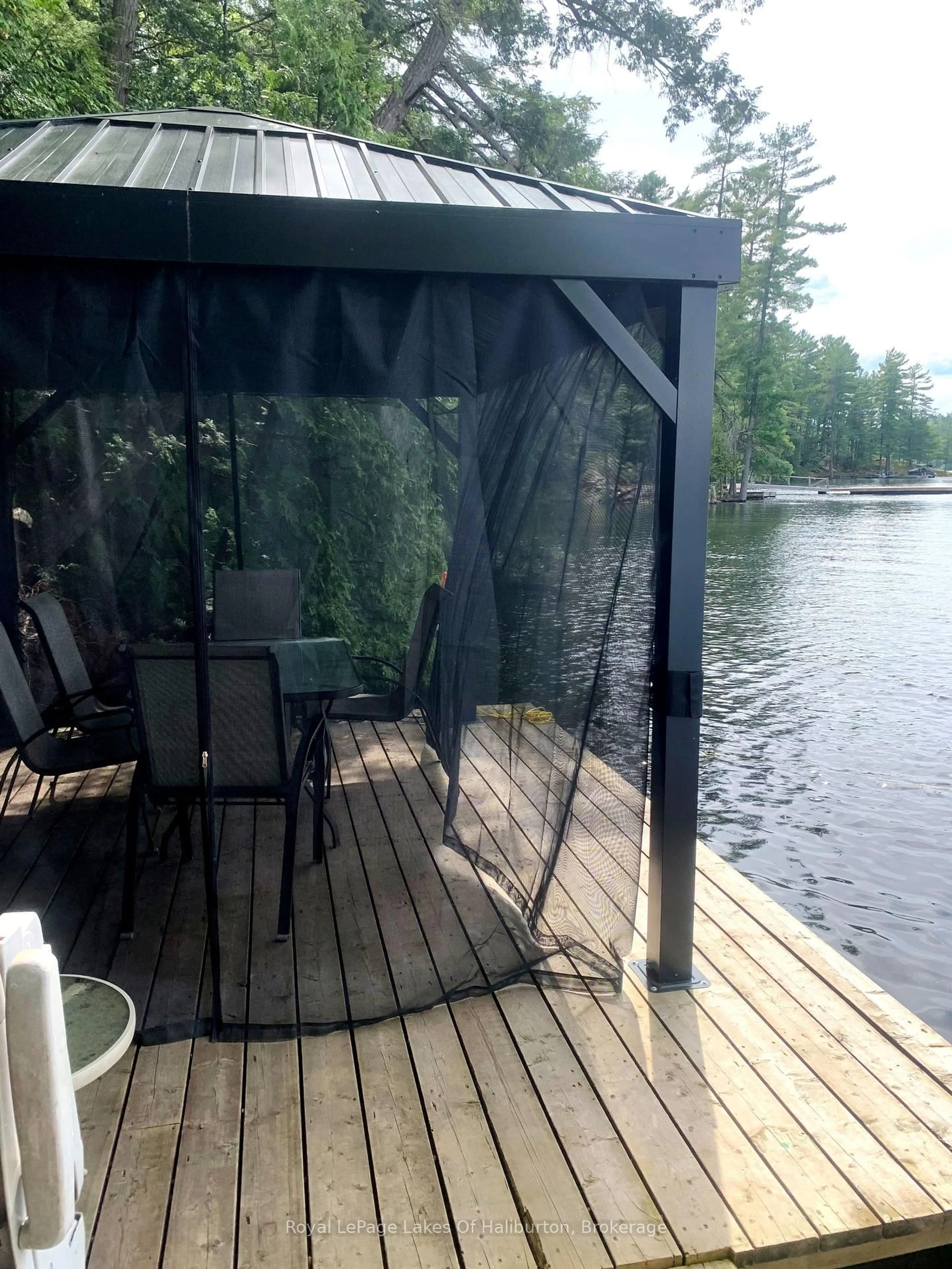 Patio, water/lake/river/ocean view for 13303 Little Hawk Lake - South Shore, Algonquin Highlands Ontario K0M 1S0