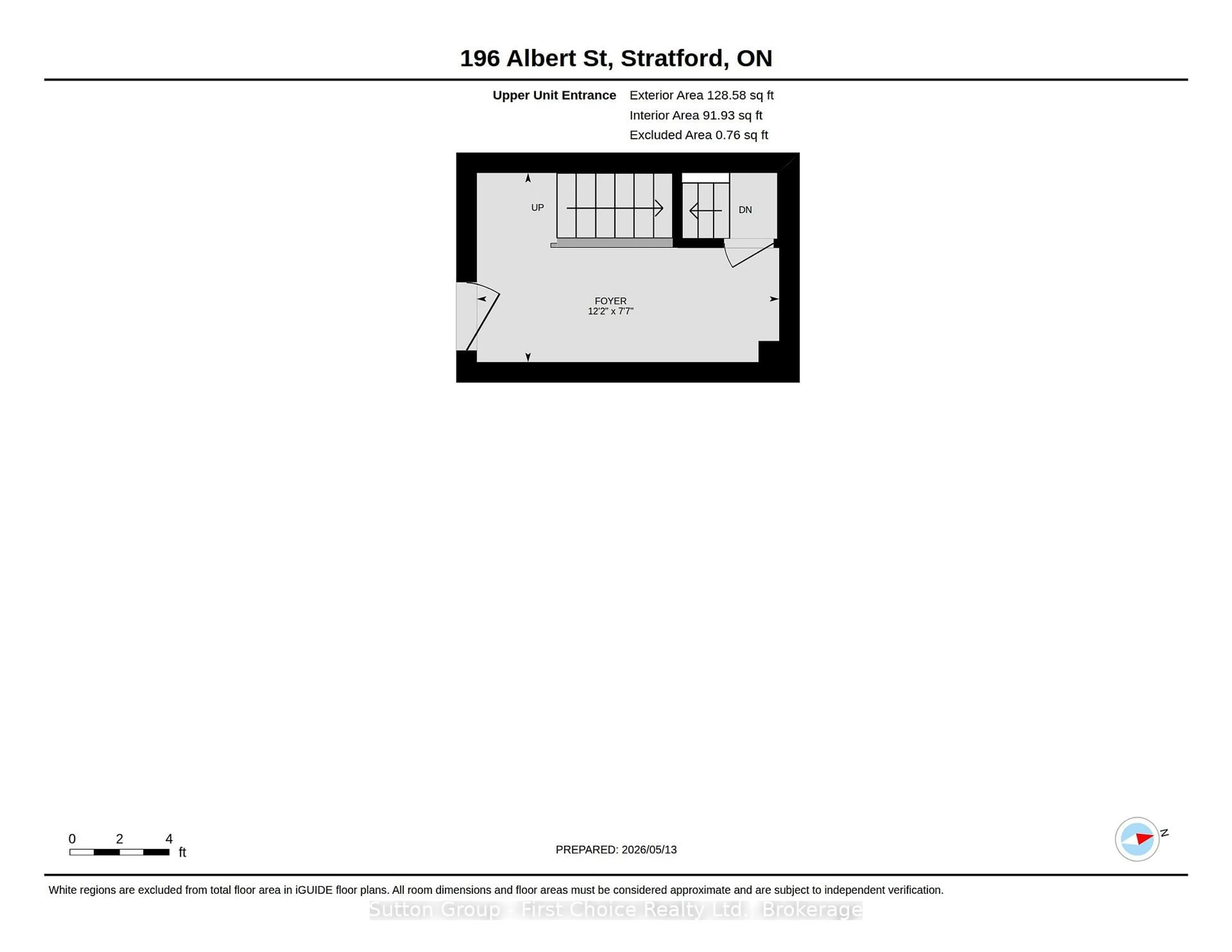 Floor plan for 196 Albert St, Stratford Ontario N5A 3K6