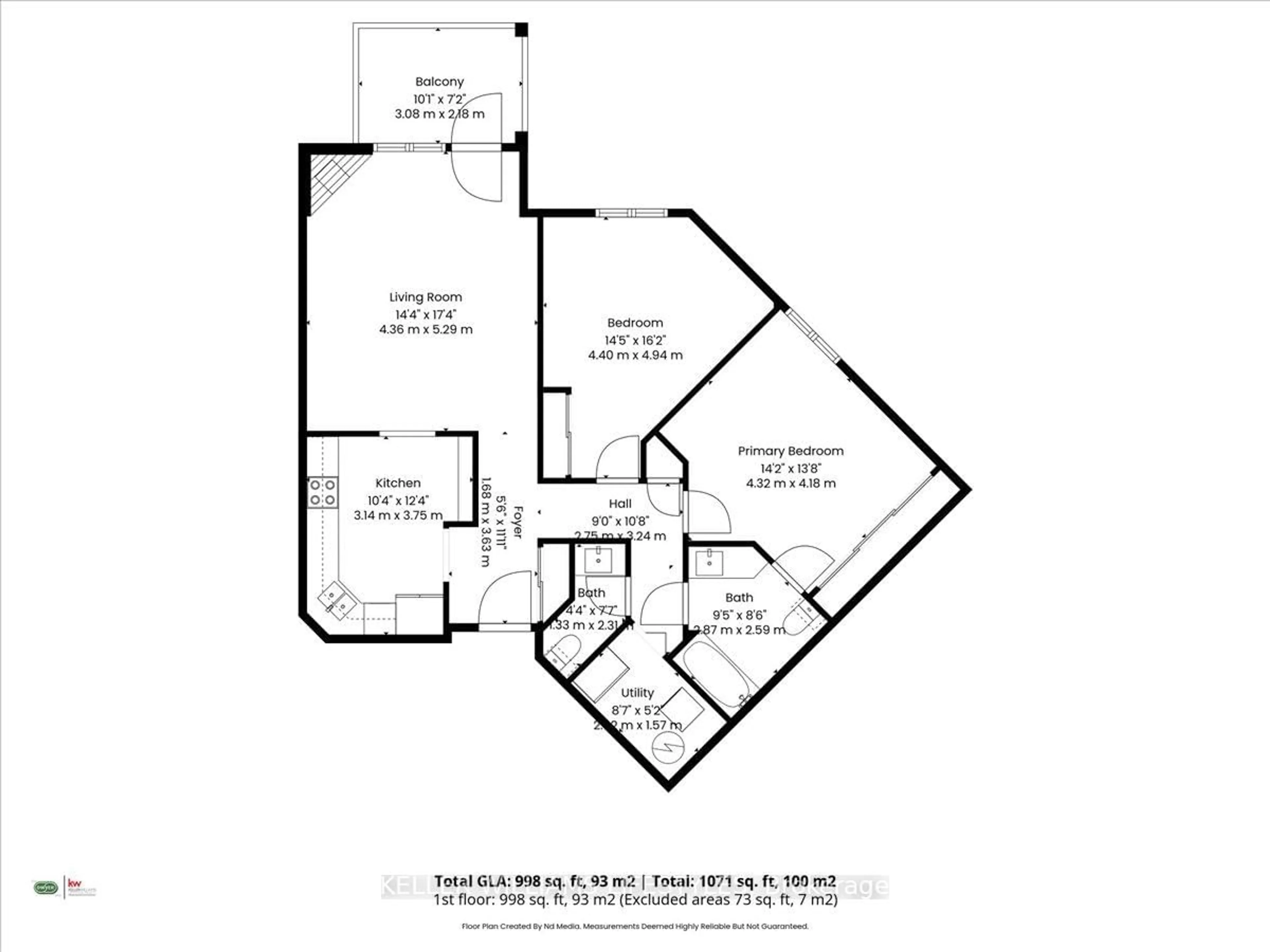 Floor plan for 511 Gainsborough Rd #215, London North Ontario N6G 4Z5