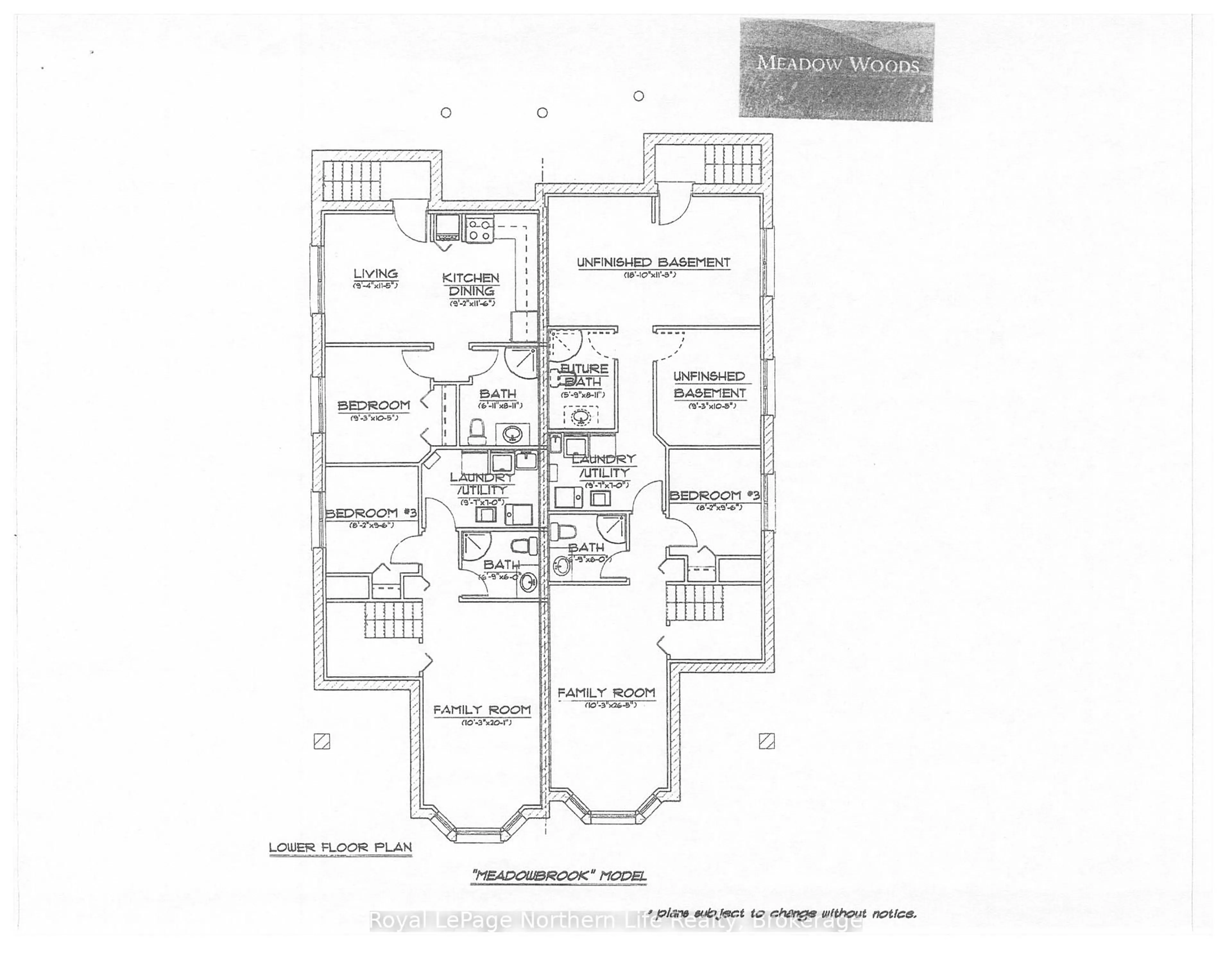 Floor plan for 27 Meadow Wood Crt, North Bay Ontario P1A 0H2