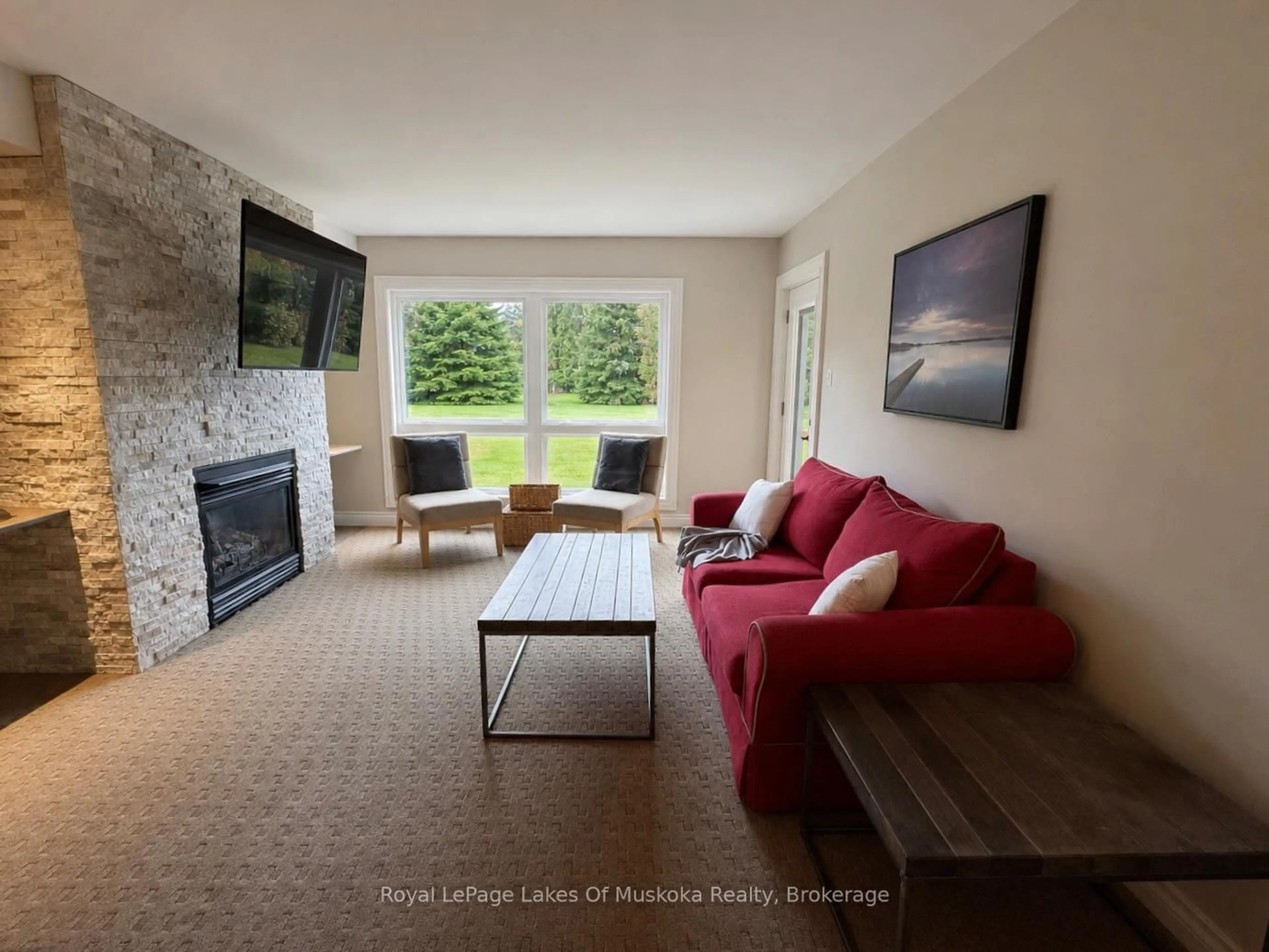 Living room with furniture, unknown for 1235 Deerhurst Dr #53-108, Huntsville Ontario P1H 2E8