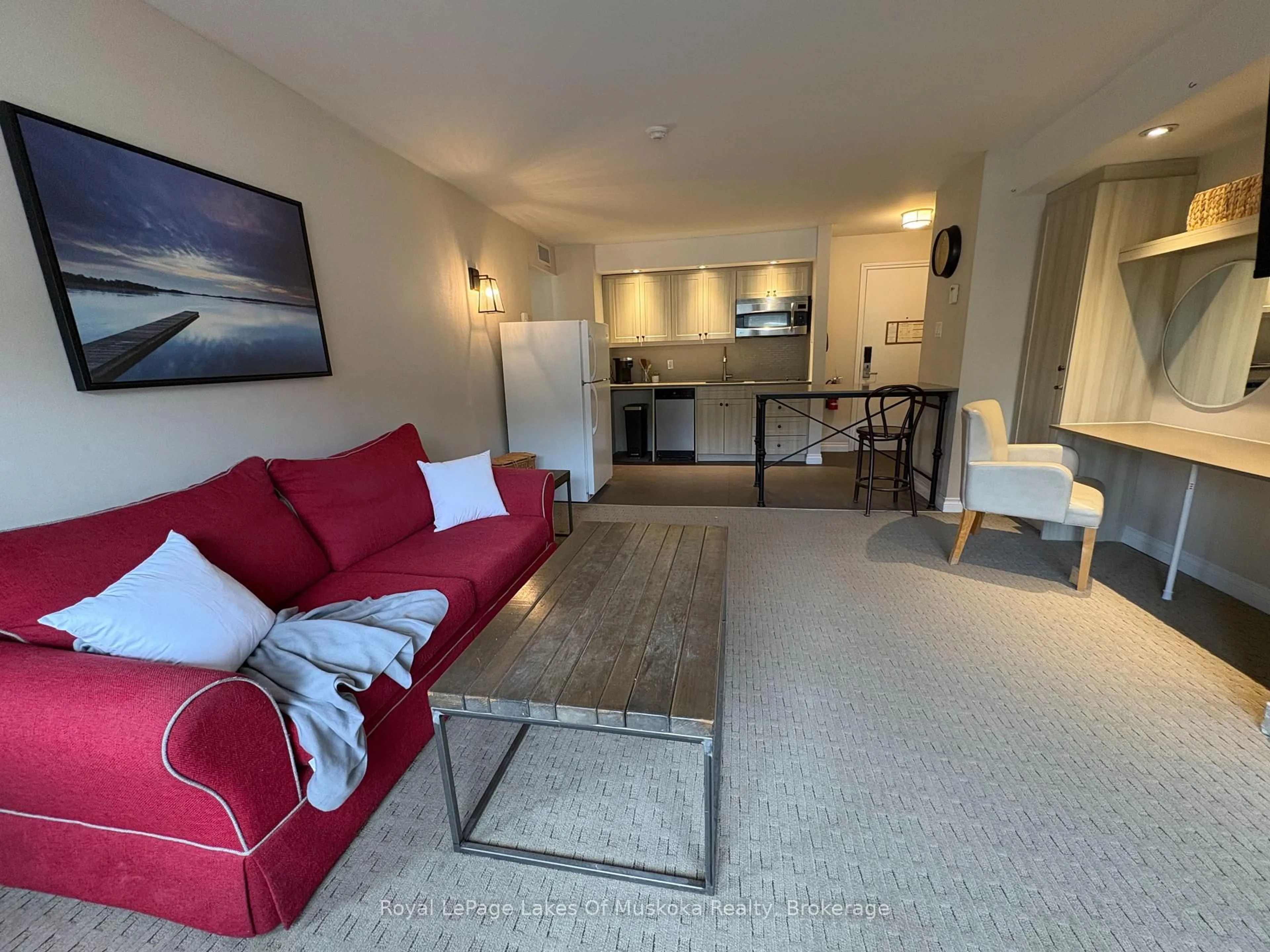 Living room with furniture, unknown for 1235 Deerhurst Dr #53-108, Huntsville Ontario P1H 2E8