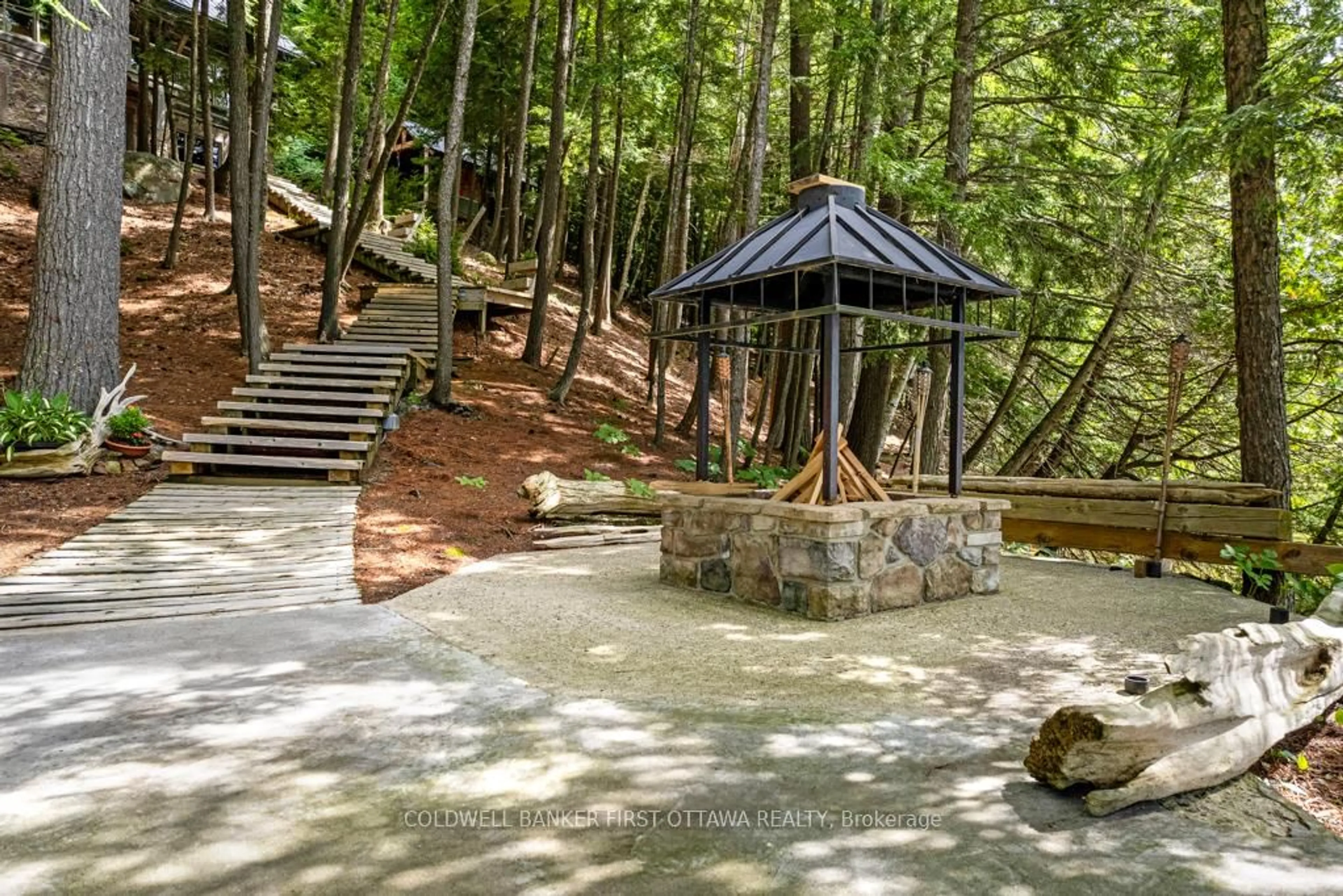 Patio, forest/trees view for 2275 Palmerston Lake, Ompah Ontario K0H 2J0