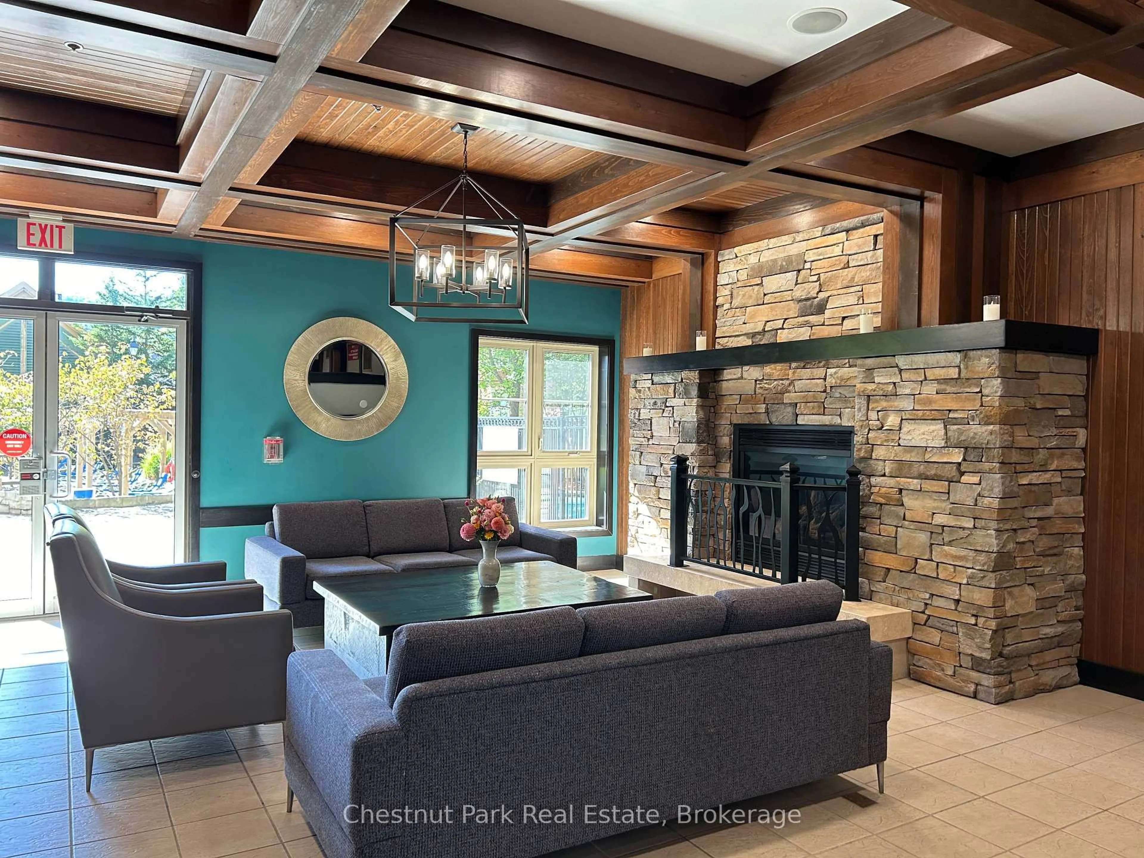 Living room with furniture, ceramic/tile floor for 190 Jozo Weider Blvd #349, Blue Mountains Ontario L9Y 0N8