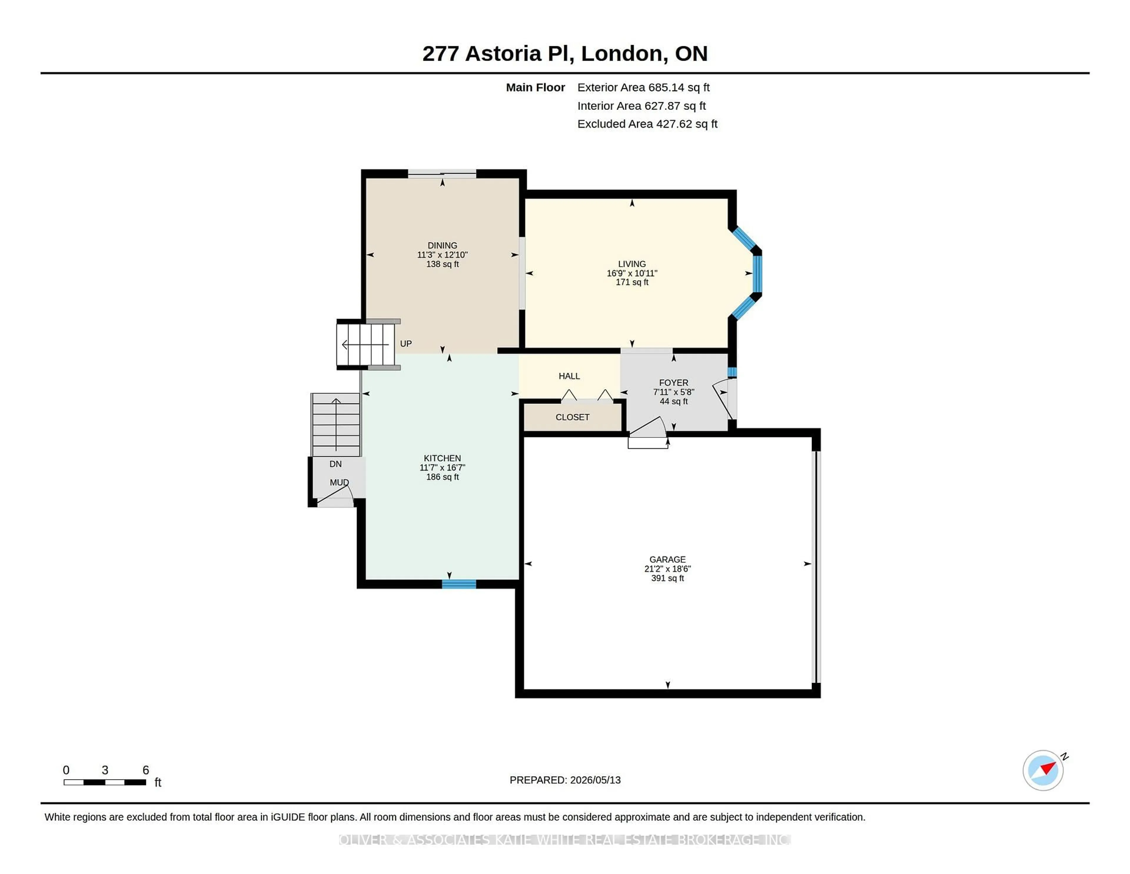 Floor plan for 277 Astoria Pl, London North Ontario N6G 4G5