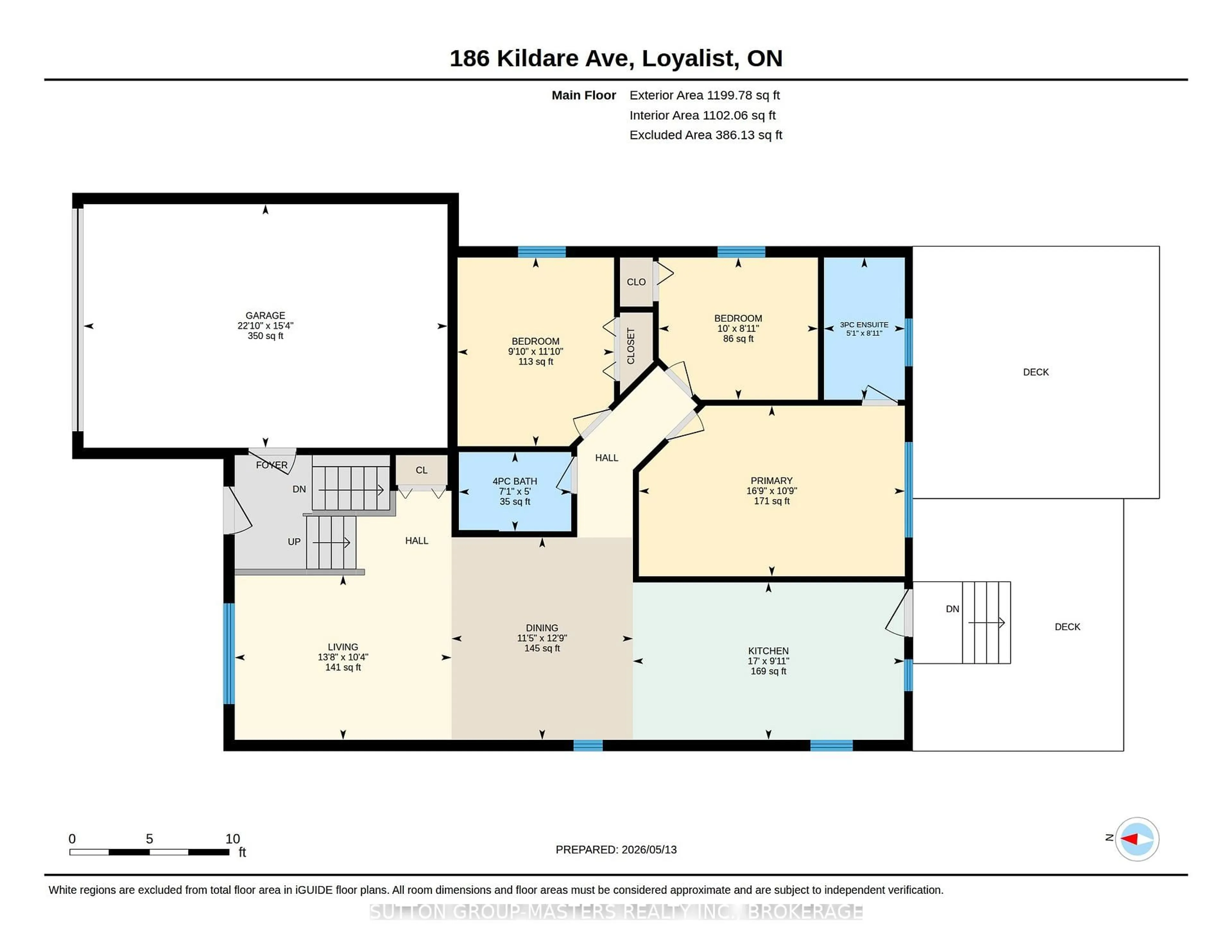 Floor plan for 186 Kildare Ave, Loyalist Ontario K7N 0A4