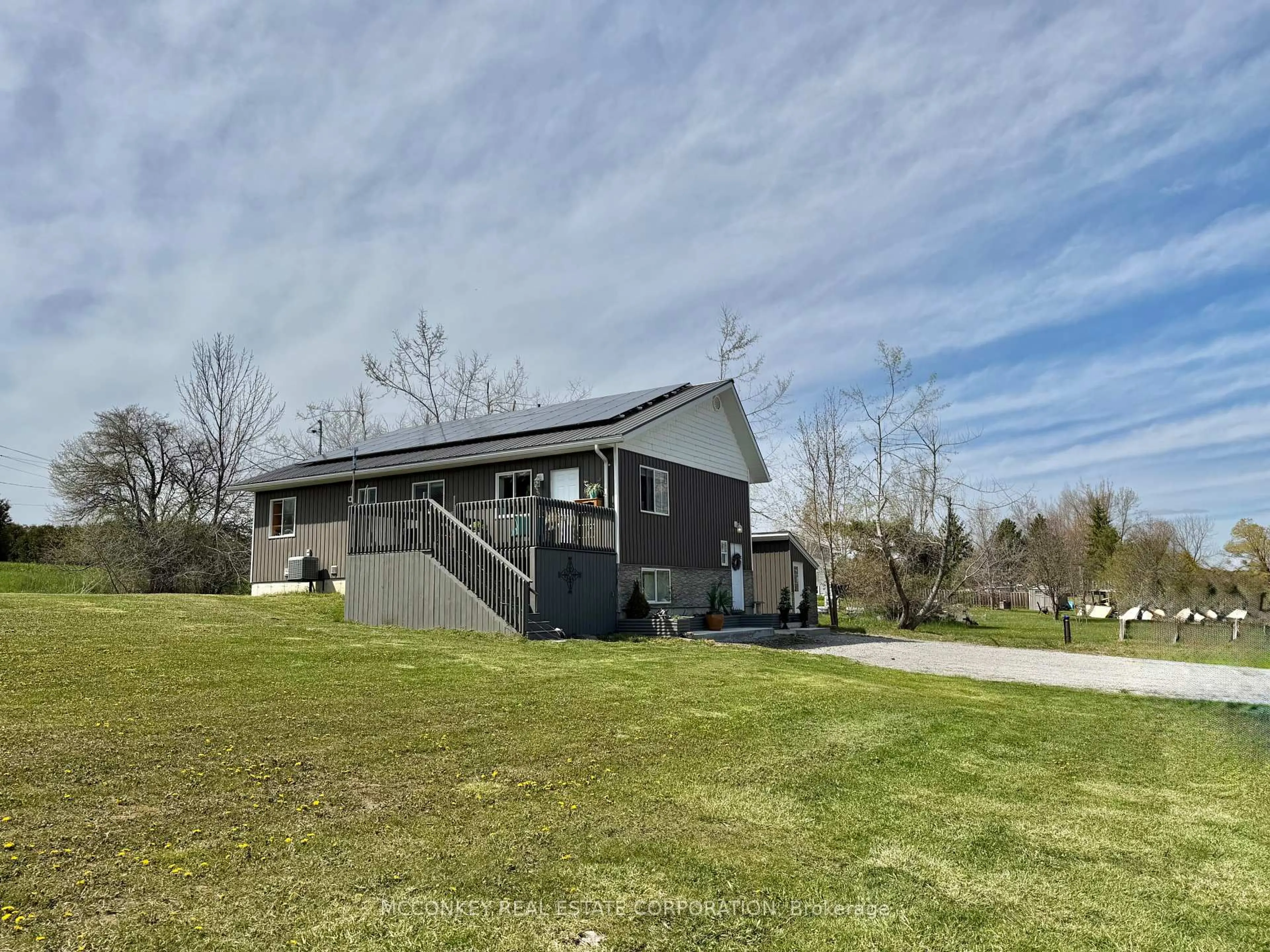 A pic from outside/outdoor area/front of a property/back of a property/a pic from drone, water/lake/river/ocean view for 17 Bayview Dr, Kawartha Lakes Ontario K9J 6X3