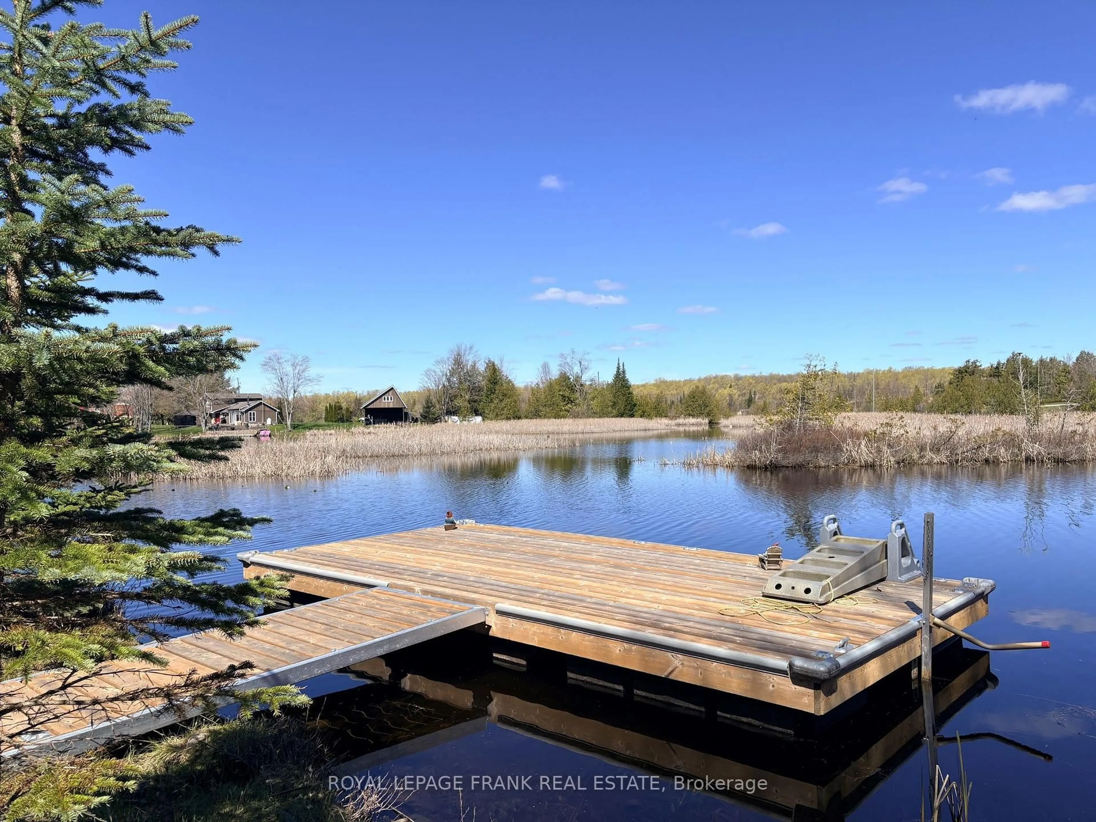 A pic from outside/outdoor area/front of a property/back of a property/a pic from drone, water/lake/river/ocean view for 42 Sunset Crt, Trent Lakes Ontario K0M 1A0