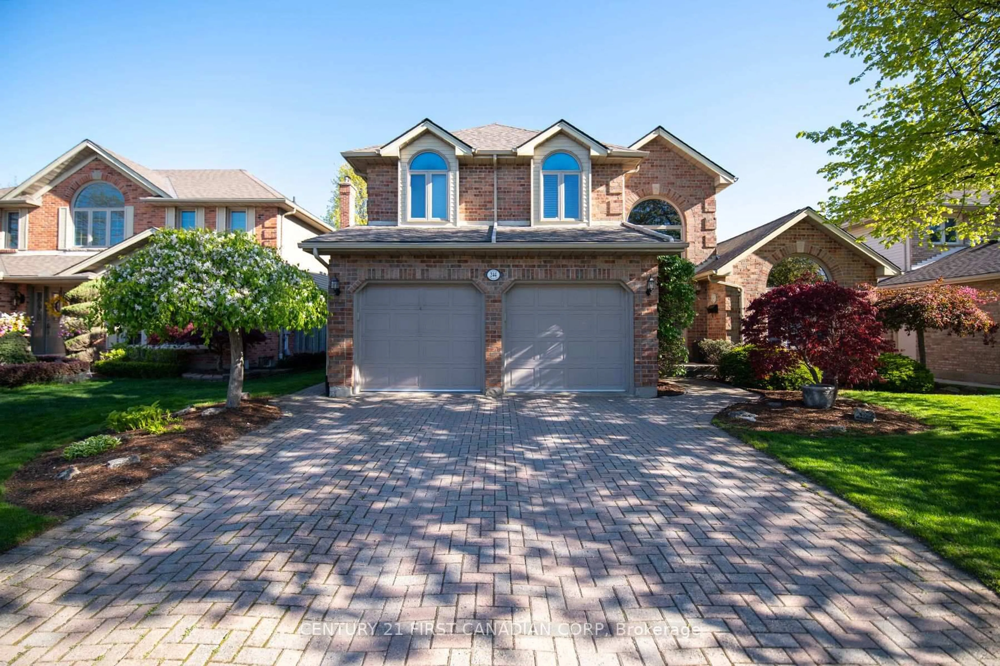 Home with brick exterior material, street for 244 Ensign Cres, London South Ontario N6S 4V3