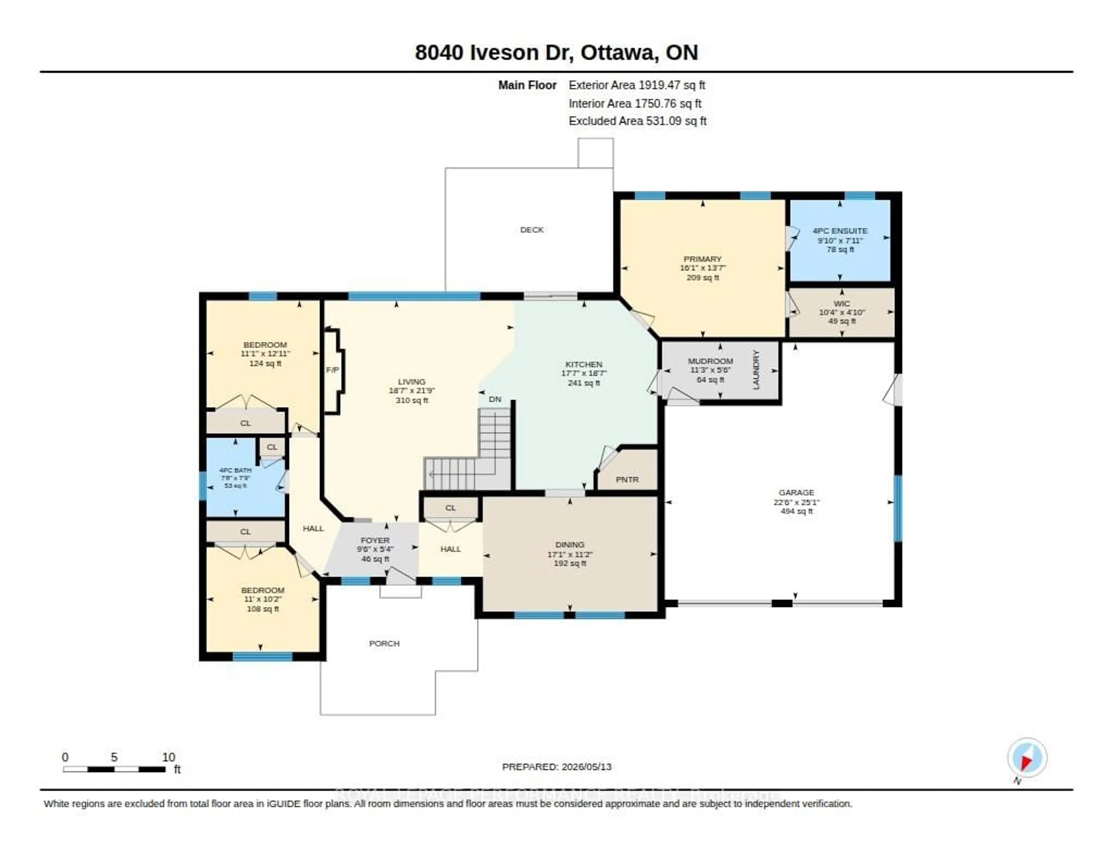 Floor plan for 8040 Iveson Dr, Metcalfe Ontario K0A 2P0