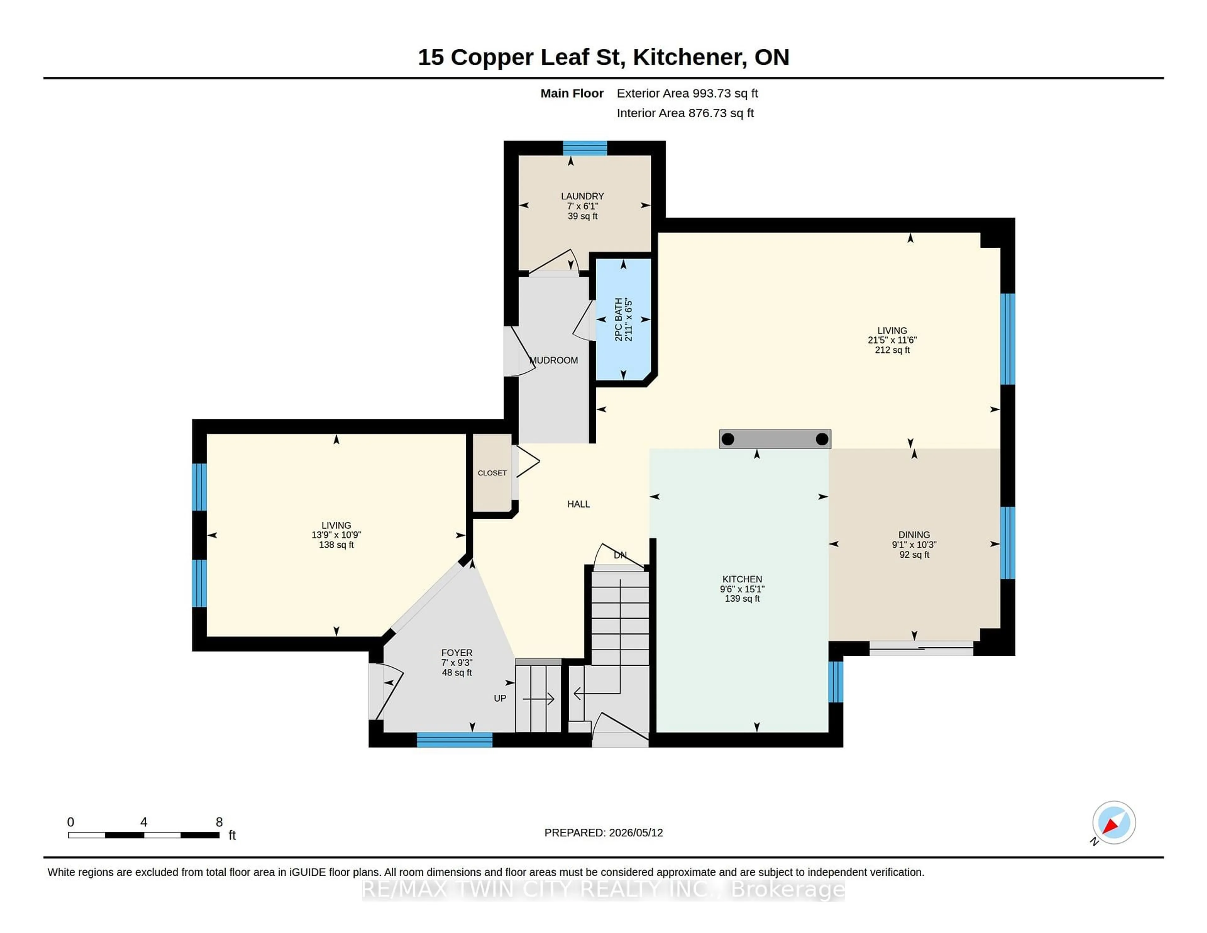 Floor plan for 15 Copper Leaf St, Kitchener Ontario N2E 3T3