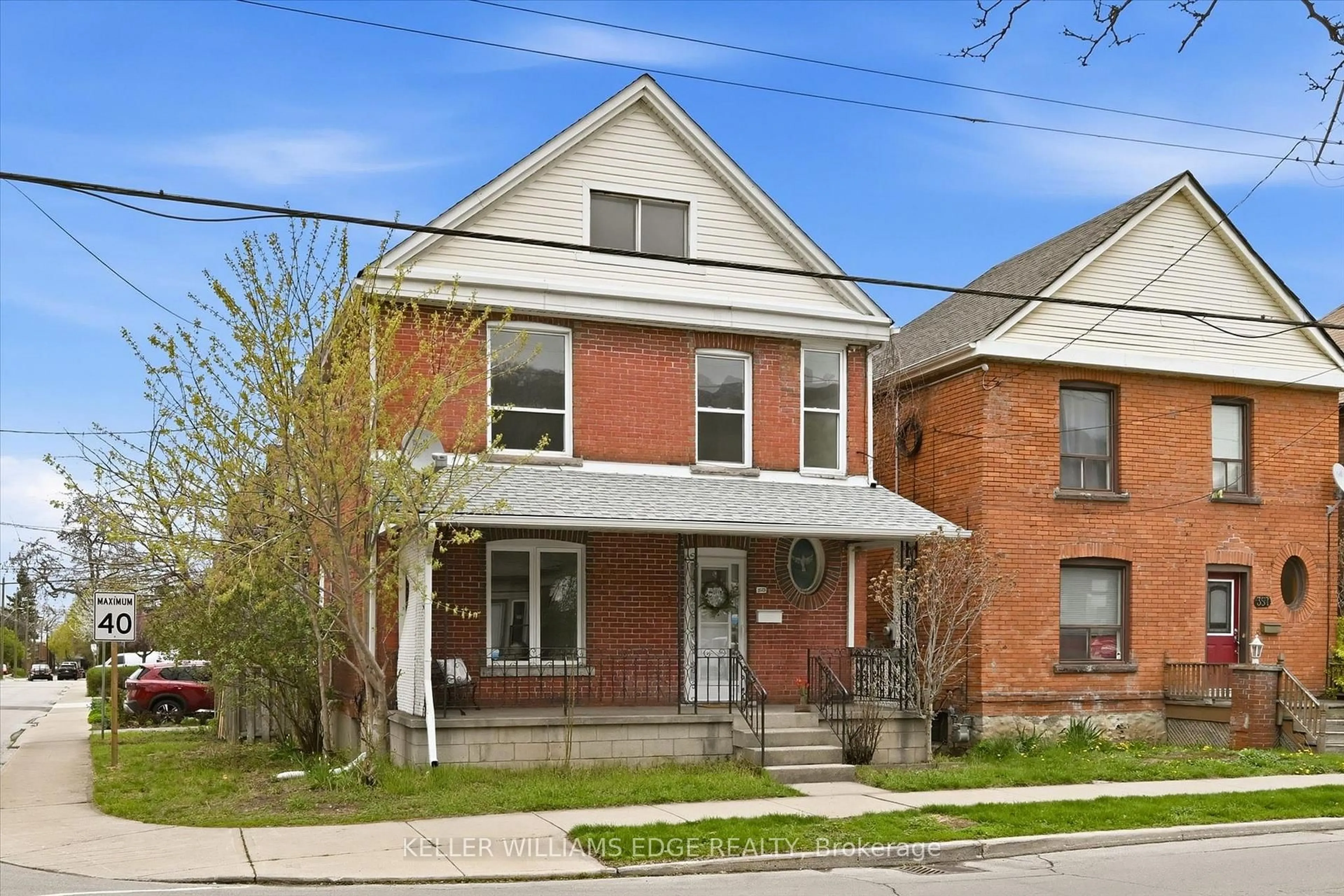 Home with brick exterior material, street for 355 Cumberland Ave, Hamilton Ontario L8M 2A5