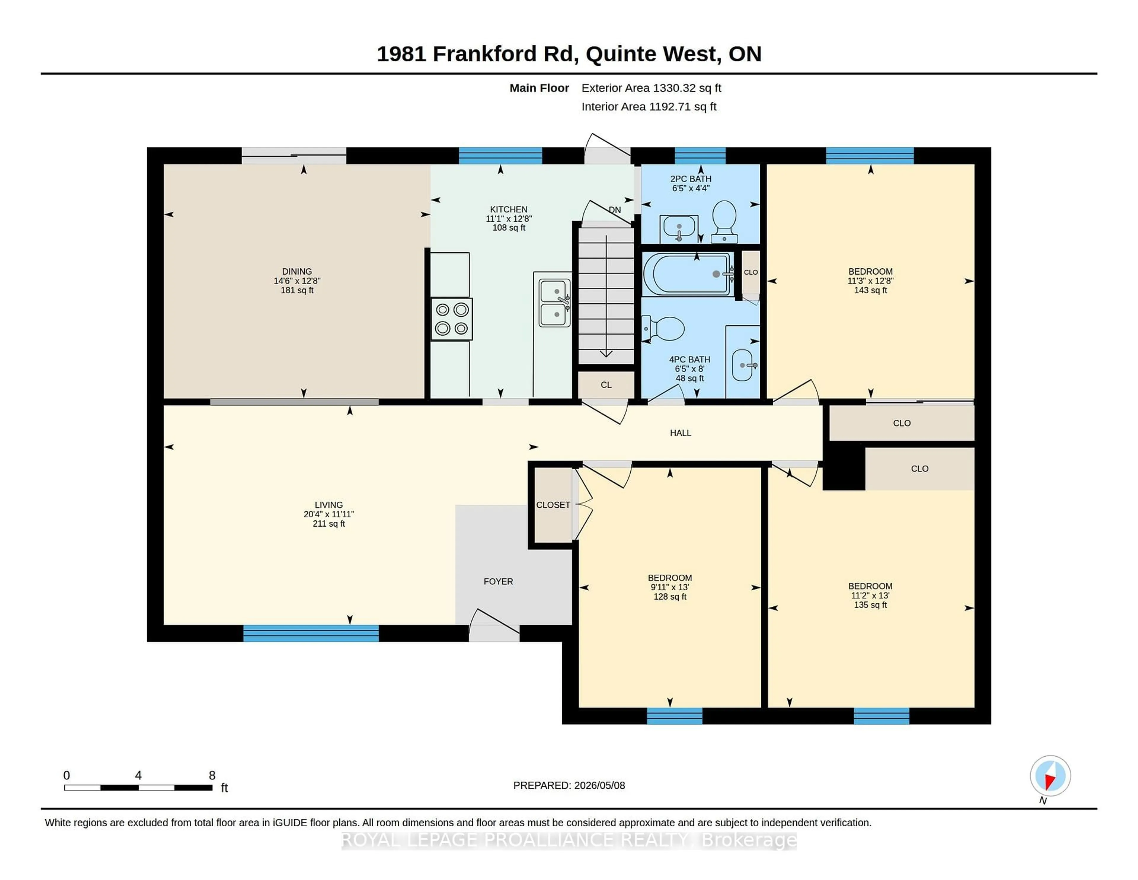 Floor plan for 1981 Frankford Rd, Hastings Ontario K0K 2C0