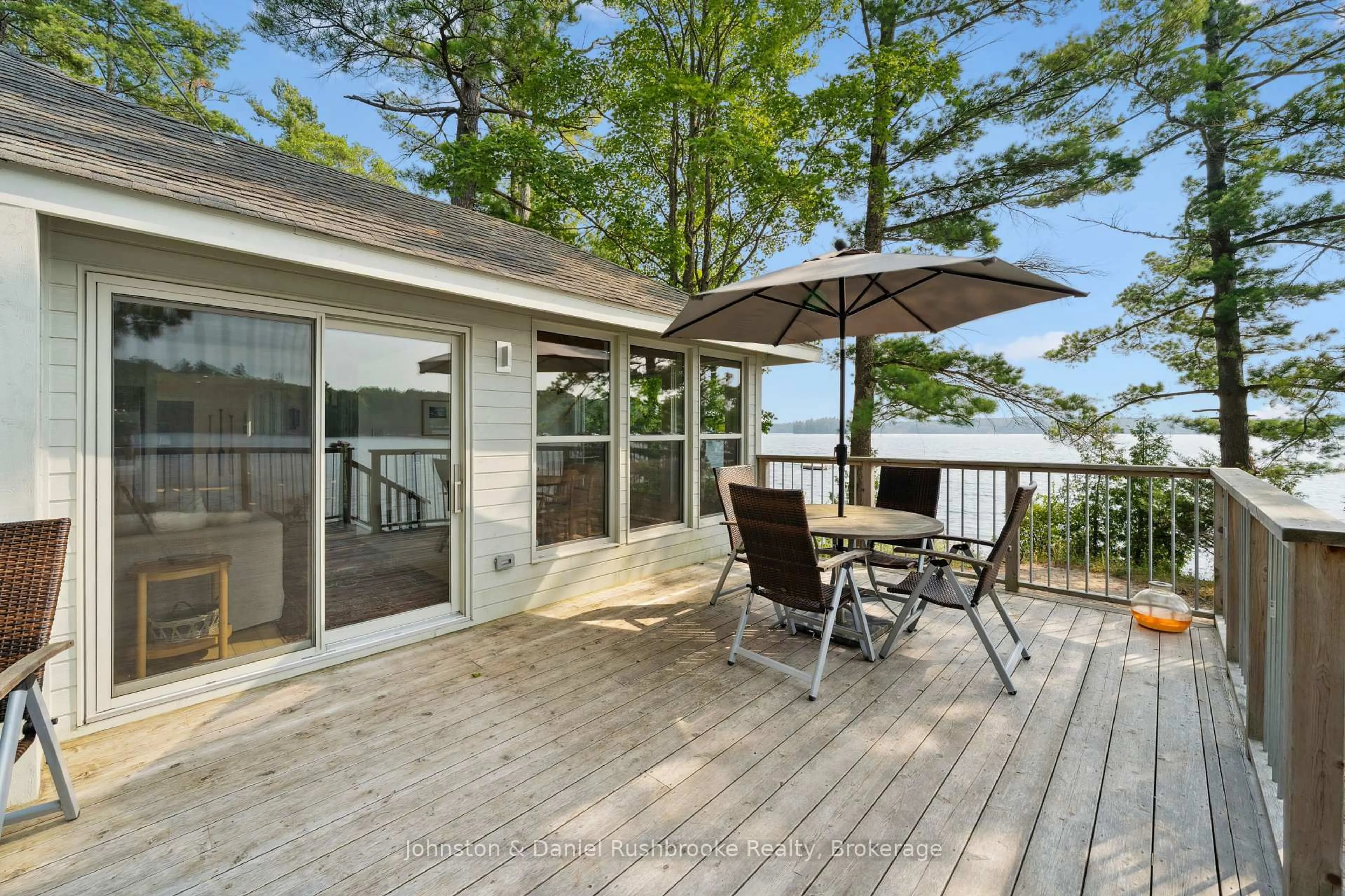 Patio, water/lake/river/ocean view for 18 Island 340 (Marie Island), Georgian Bay Ontario L0K 2C0