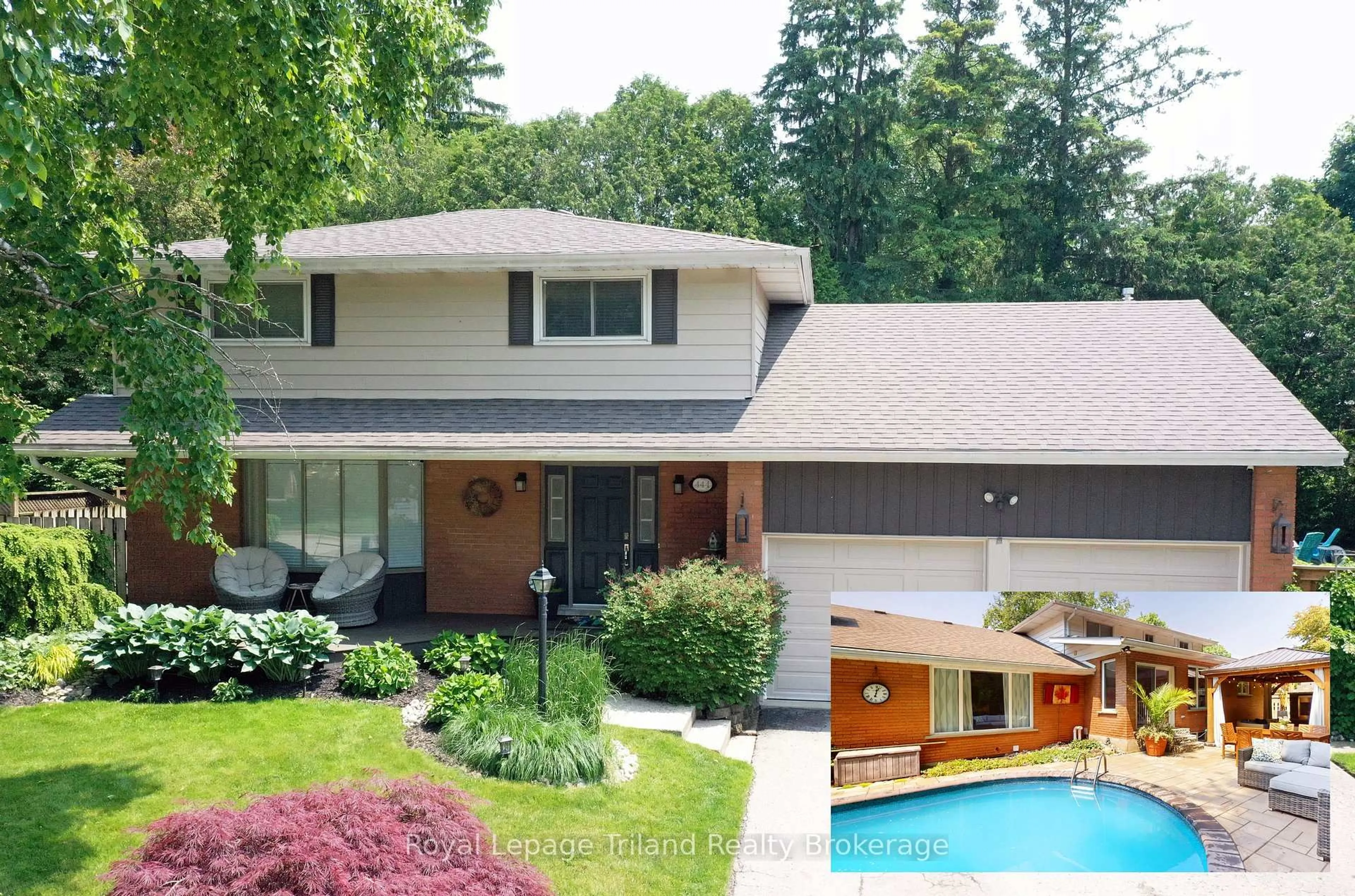 Home with vinyl exterior material, street for 444 Lee Ave, Woodstock Ontario N4S 6Y3