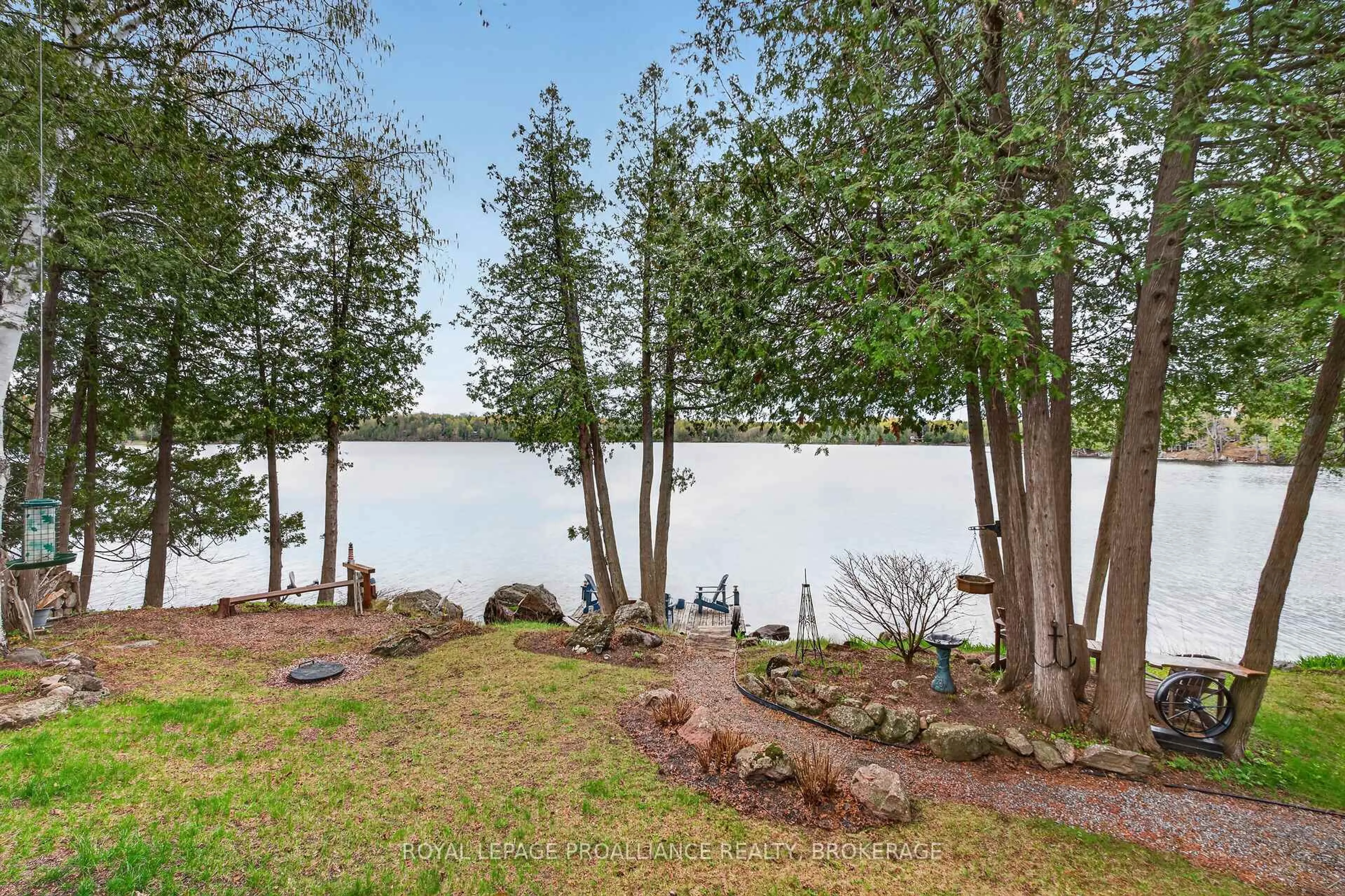 Patio, water/lake/river/ocean view for 173 Space Lane, Godfrey Ontario K0H 1T0