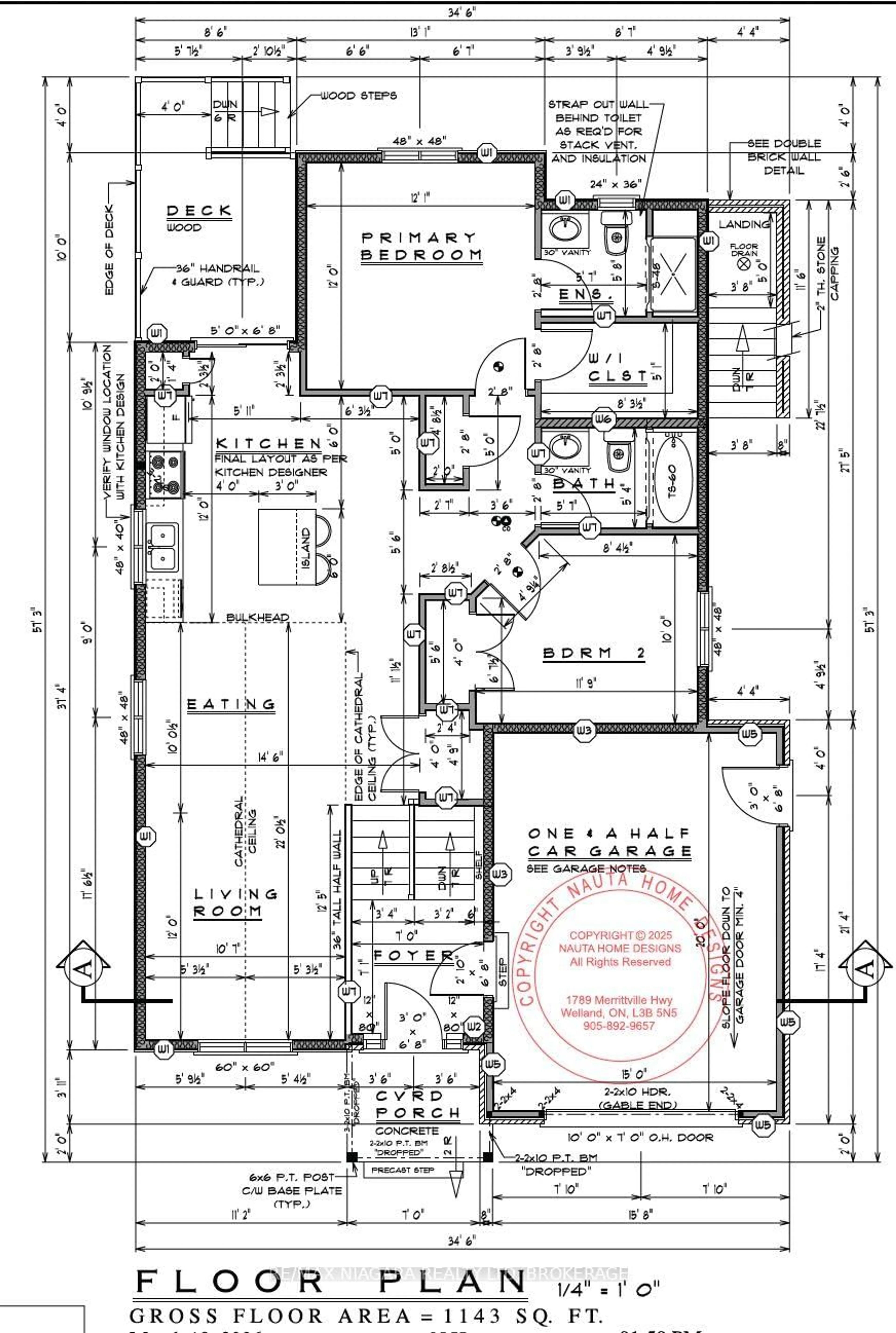 Floor plan for LOT 25 WILSON Dr, Thorold Ontario L2V 0M3