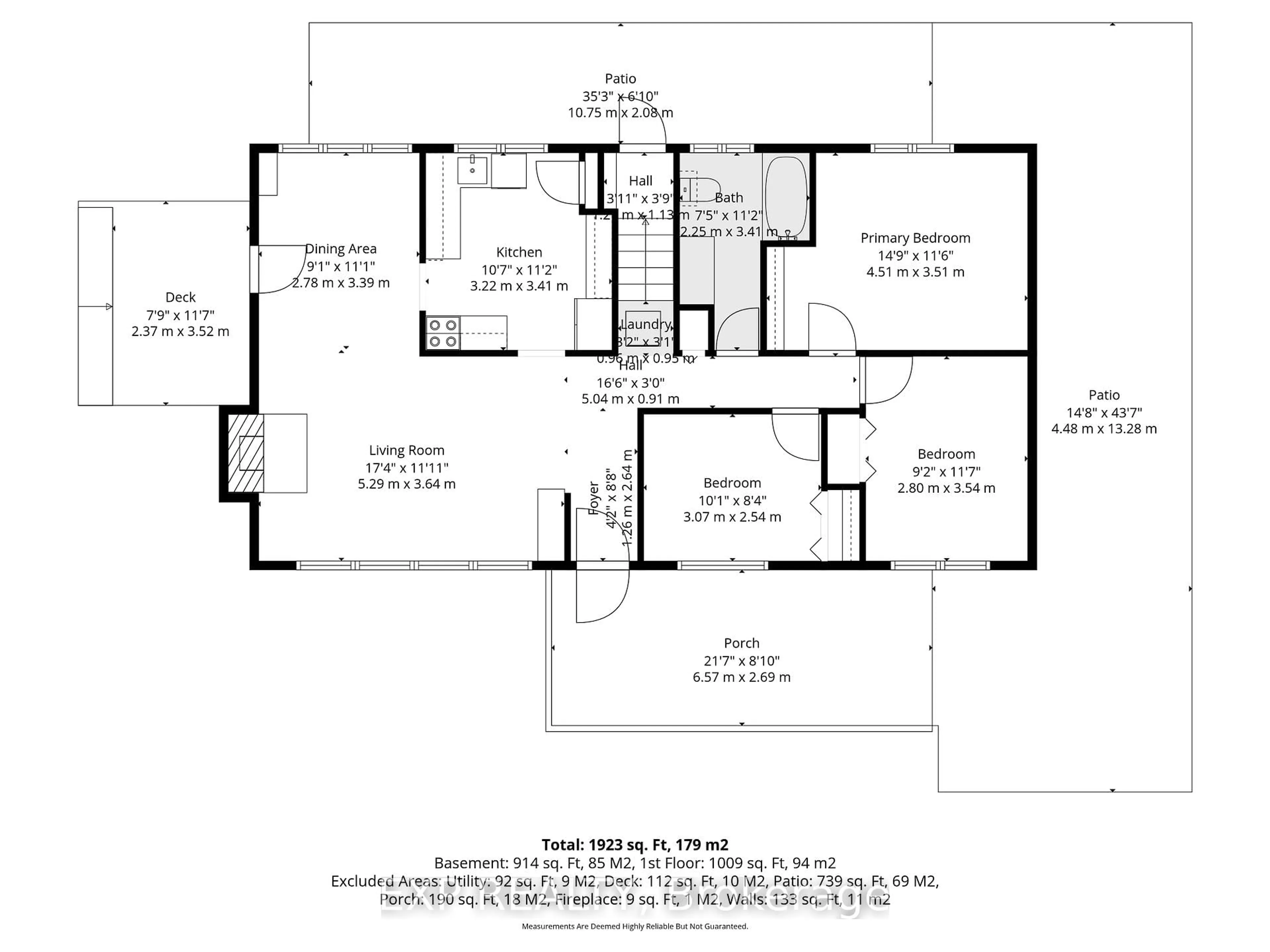 Floor plan for 728 Fielding Dr, Ottawa Ontario K1V 7G5